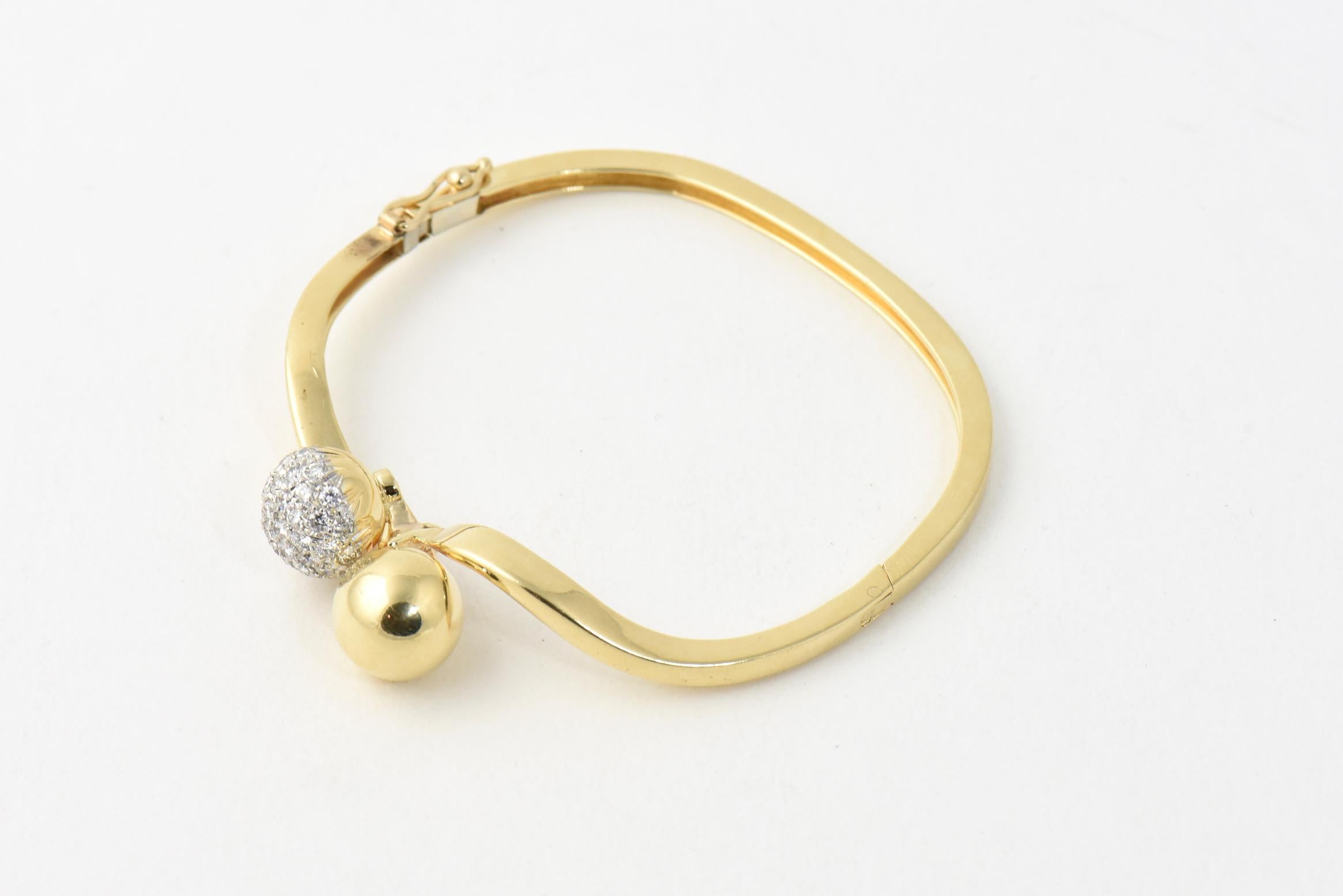 diamond ball bracelet