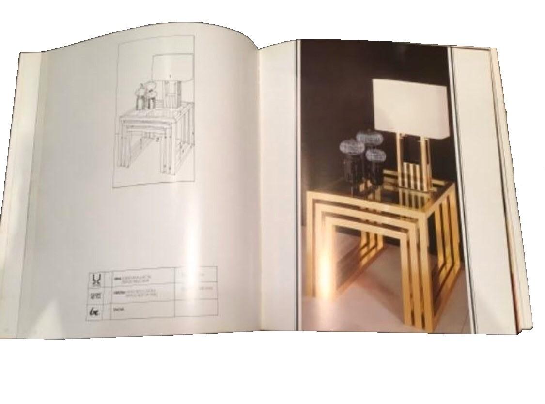 Paar schwarze Emanel-Tischlampen aus Gold und Messing von Willy Rizzo aus der Mitte des Jahrhunderts, 1970er Jahre (Moderne der Mitte des Jahrhunderts)