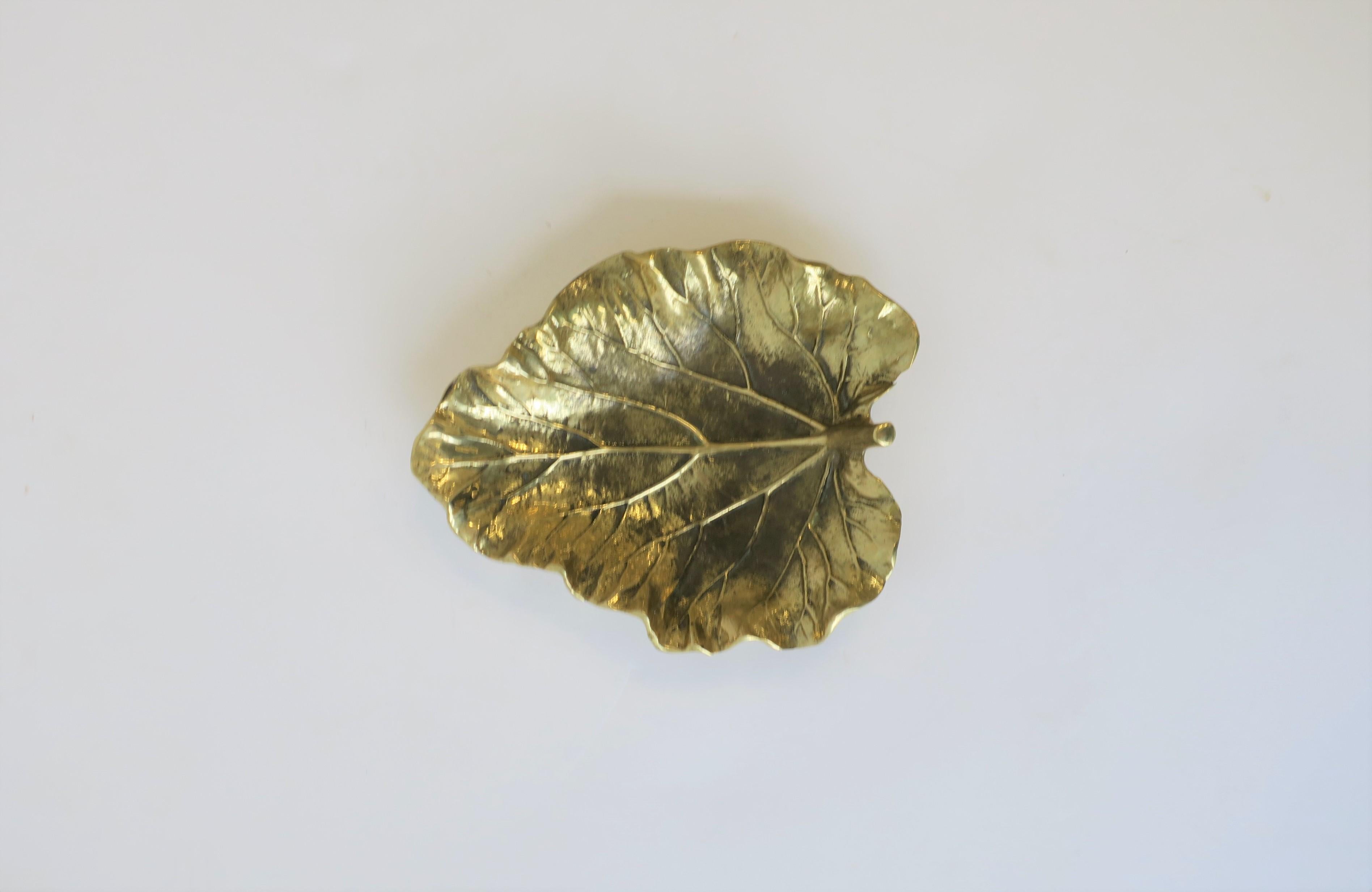 brass leaf dish