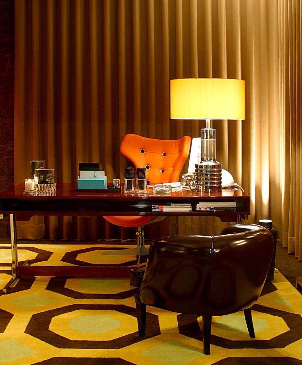 Midcentury Gold Brass Huge Table Lamp by Clar, 1970s 1
