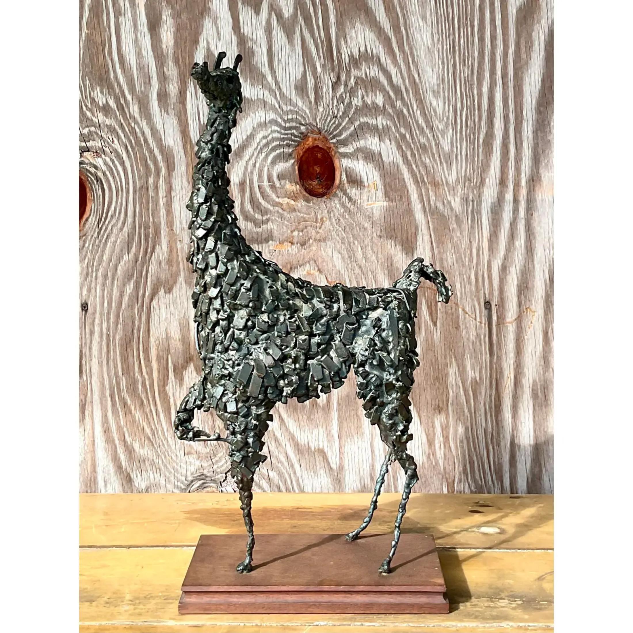 Midcentury Gould Collection Llama Sculpture For Sale 3
