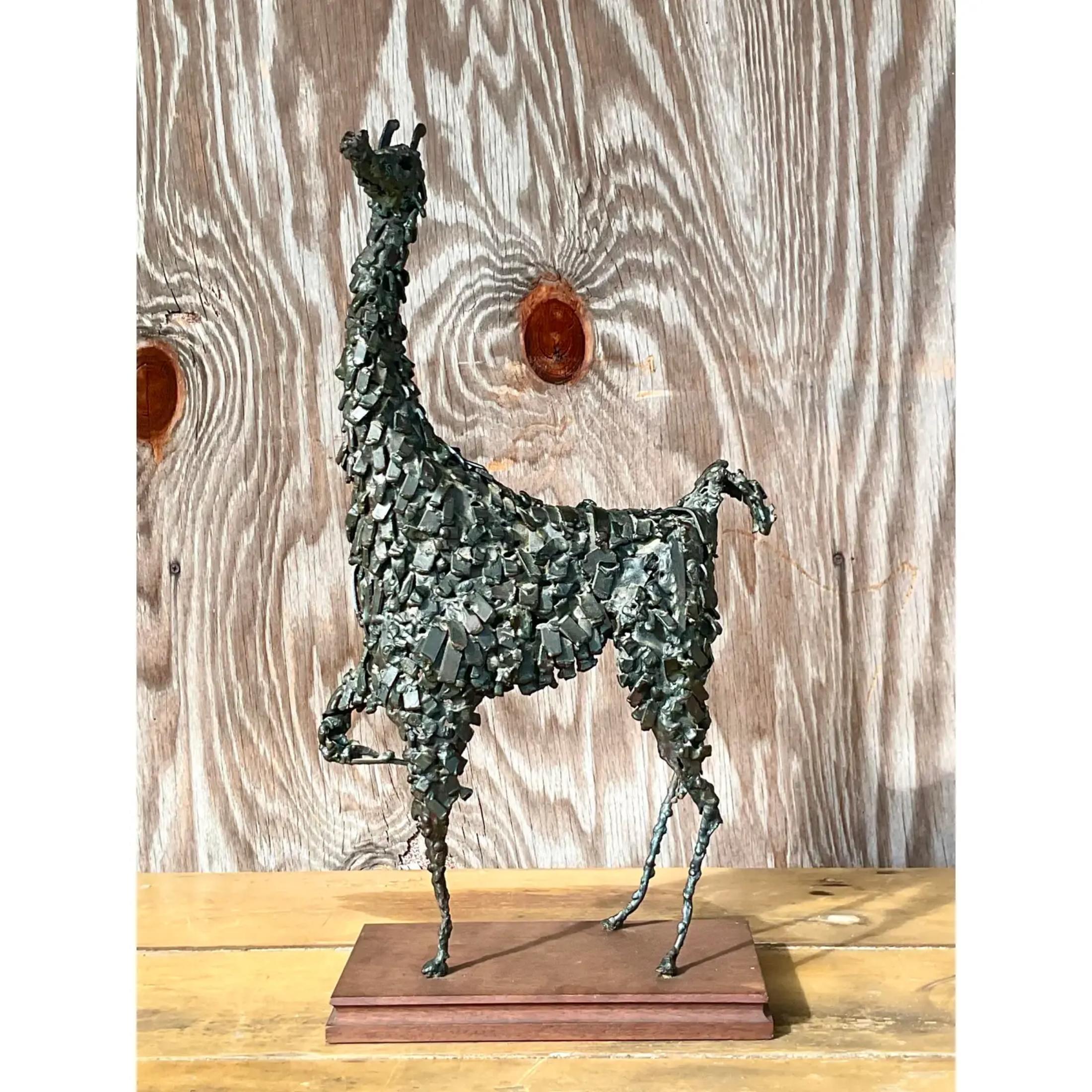 Mid-Century Modern Midcentury Gould Collection Llama Sculpture For Sale