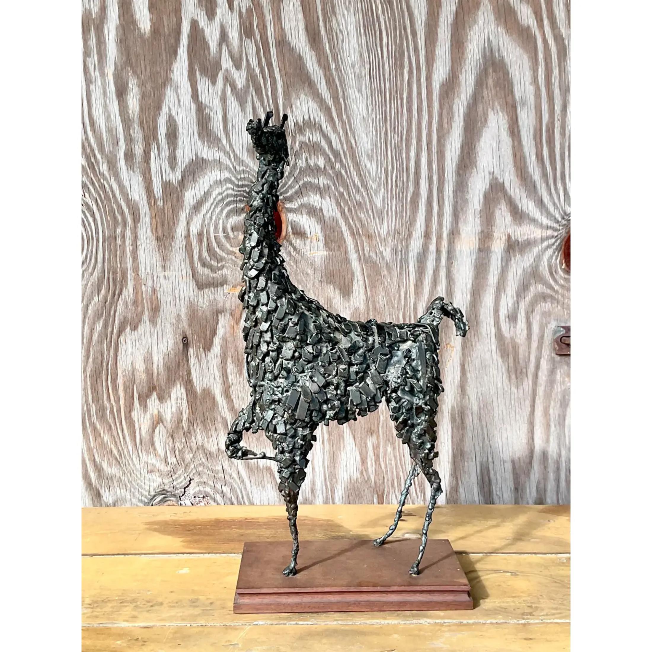 20th Century Midcentury Gould Collection Llama Sculpture For Sale