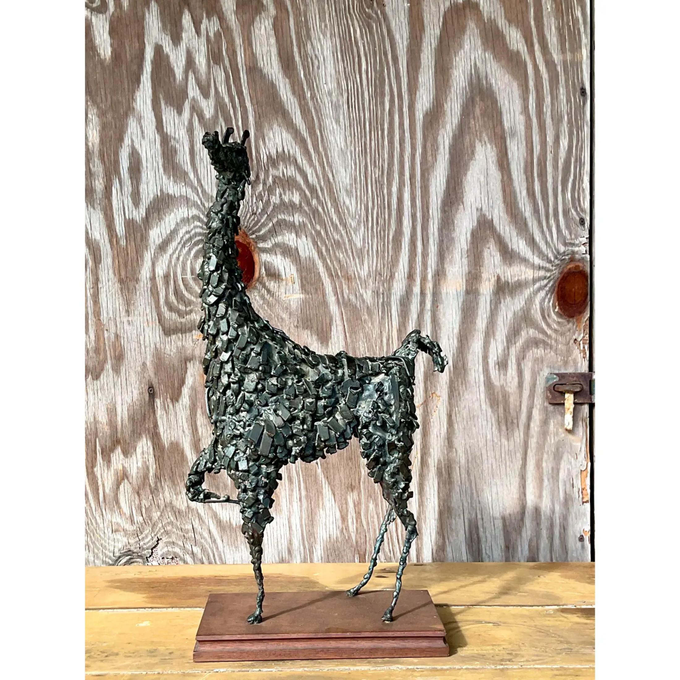 Midcentury Gould Collection Llama Sculpture For Sale 2