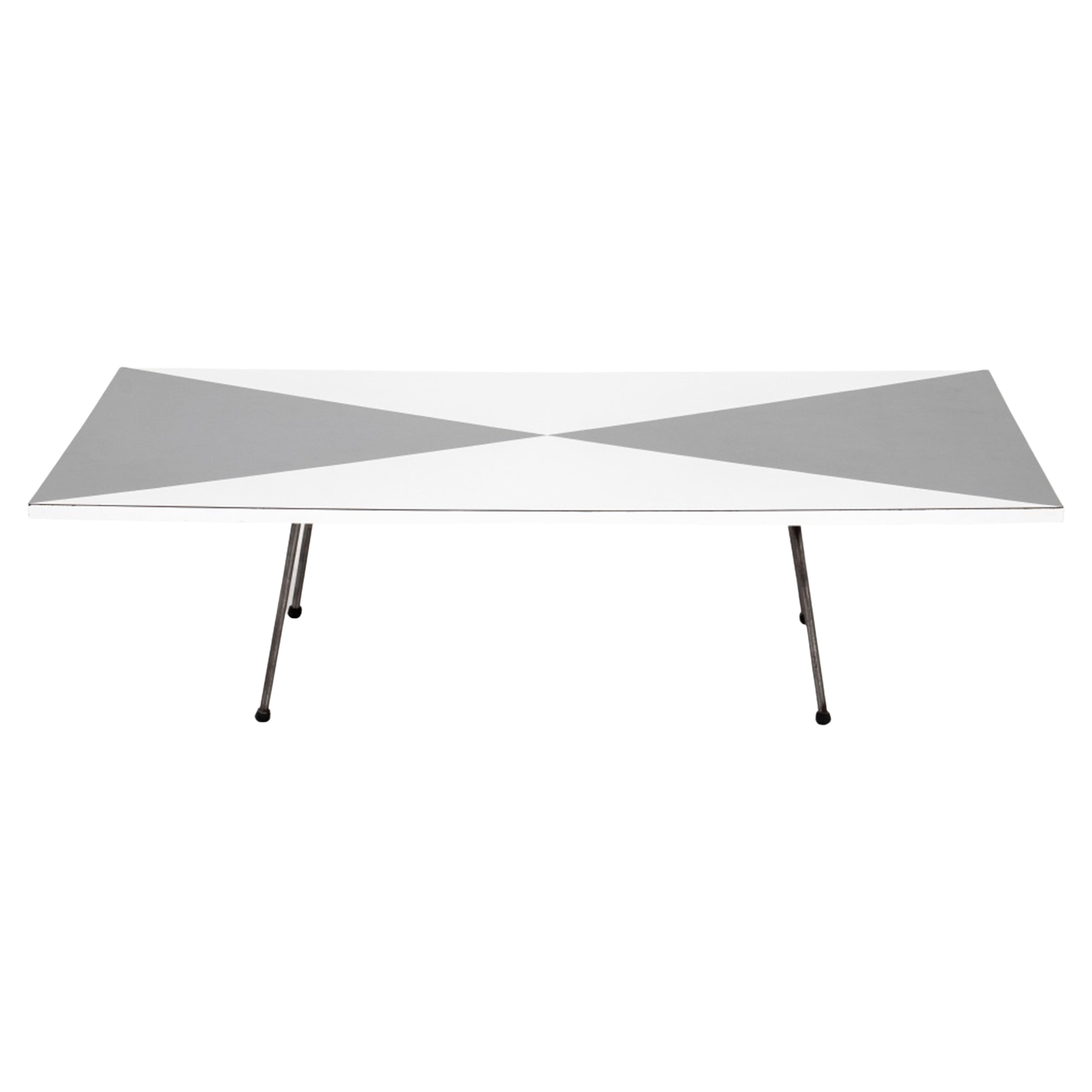 Low Slung Walnut Midcentury Rectangular Coffee Table with Storage on Casters at 1stDibs low