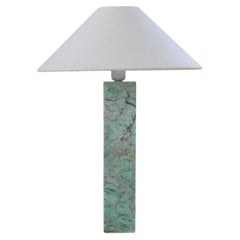 Midcentury Green Marble Table Lamp by Bergboms, Sweden, Vintage Design