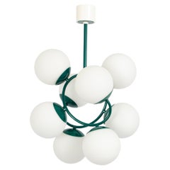 Midcentury Green Orbital Pendant Lamp by Kaiser, Germany, 1960s