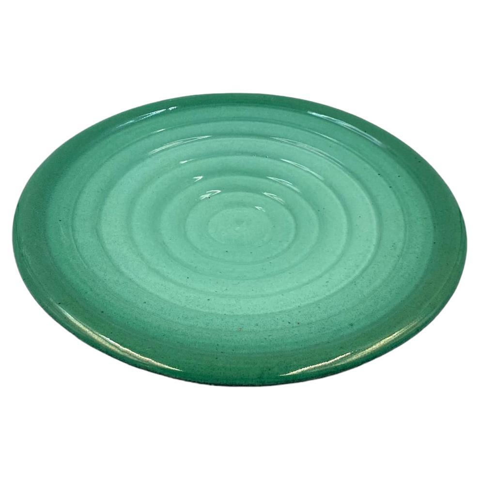 Piatto verde di metà secolo / Vide Poche, Giuseppe Mazzotti, Albisola, Italia, 1950