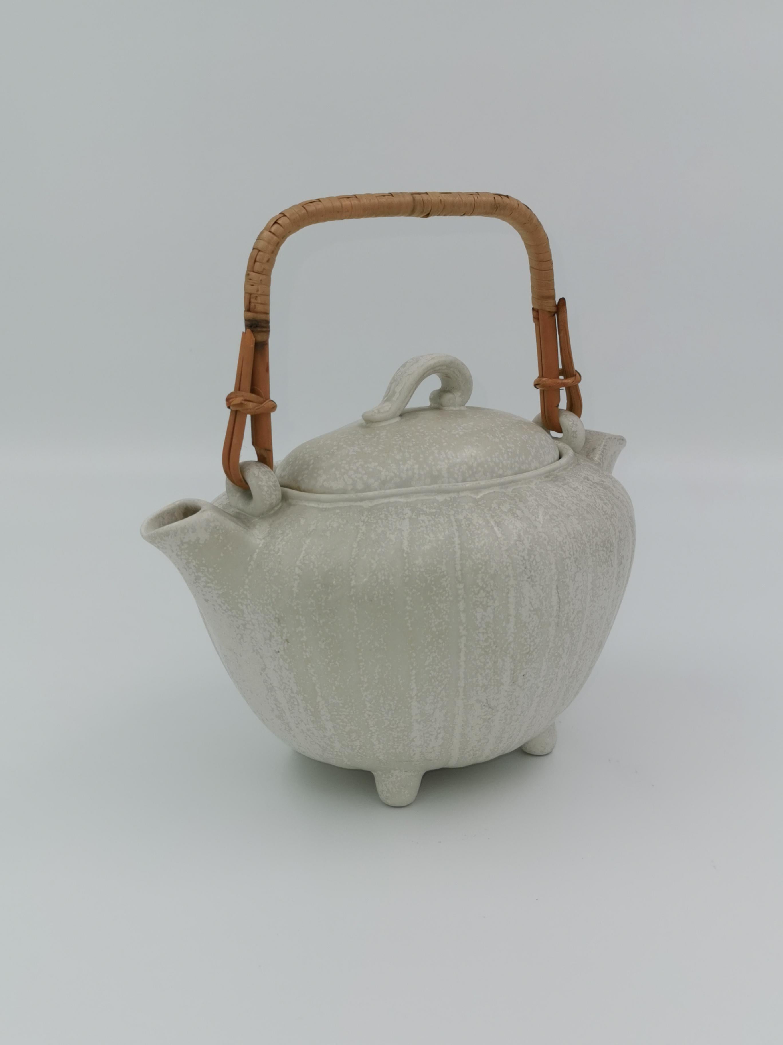 Mid-20th Century Midcentury Gunnar Nylund Ceramic Tea Pot, Rörstrand, 1960s