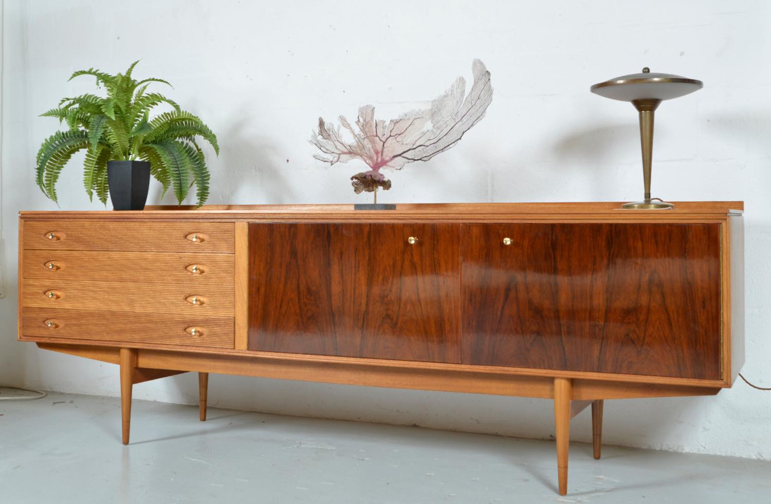 British Midcentury Hamilton Sideboard Credenza Robert Heritage for Archie Shine 1950s UK For Sale