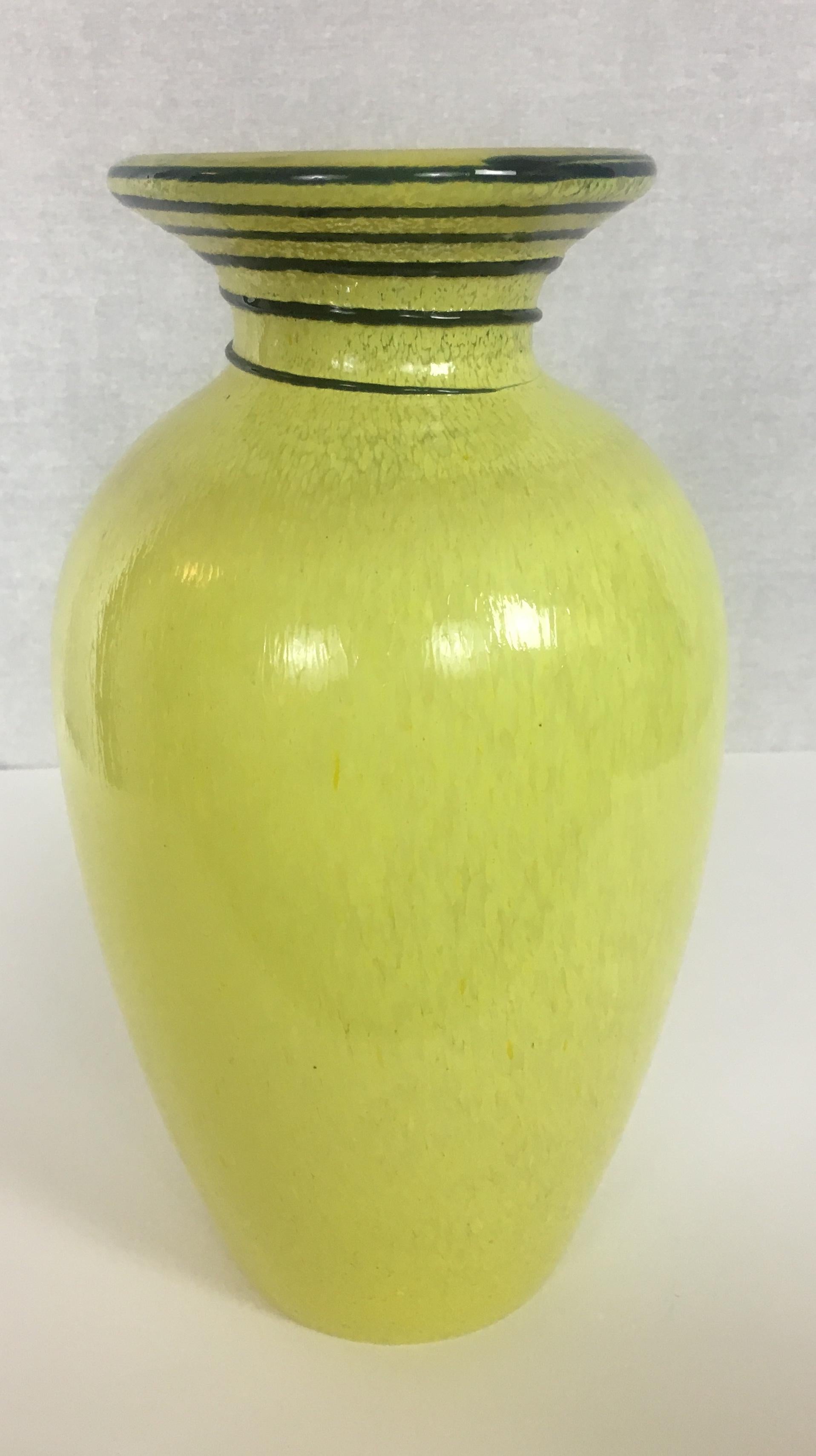 French Hand Blown Art Glass Vase attributed to Legras In Good Condition In Miami, FL
