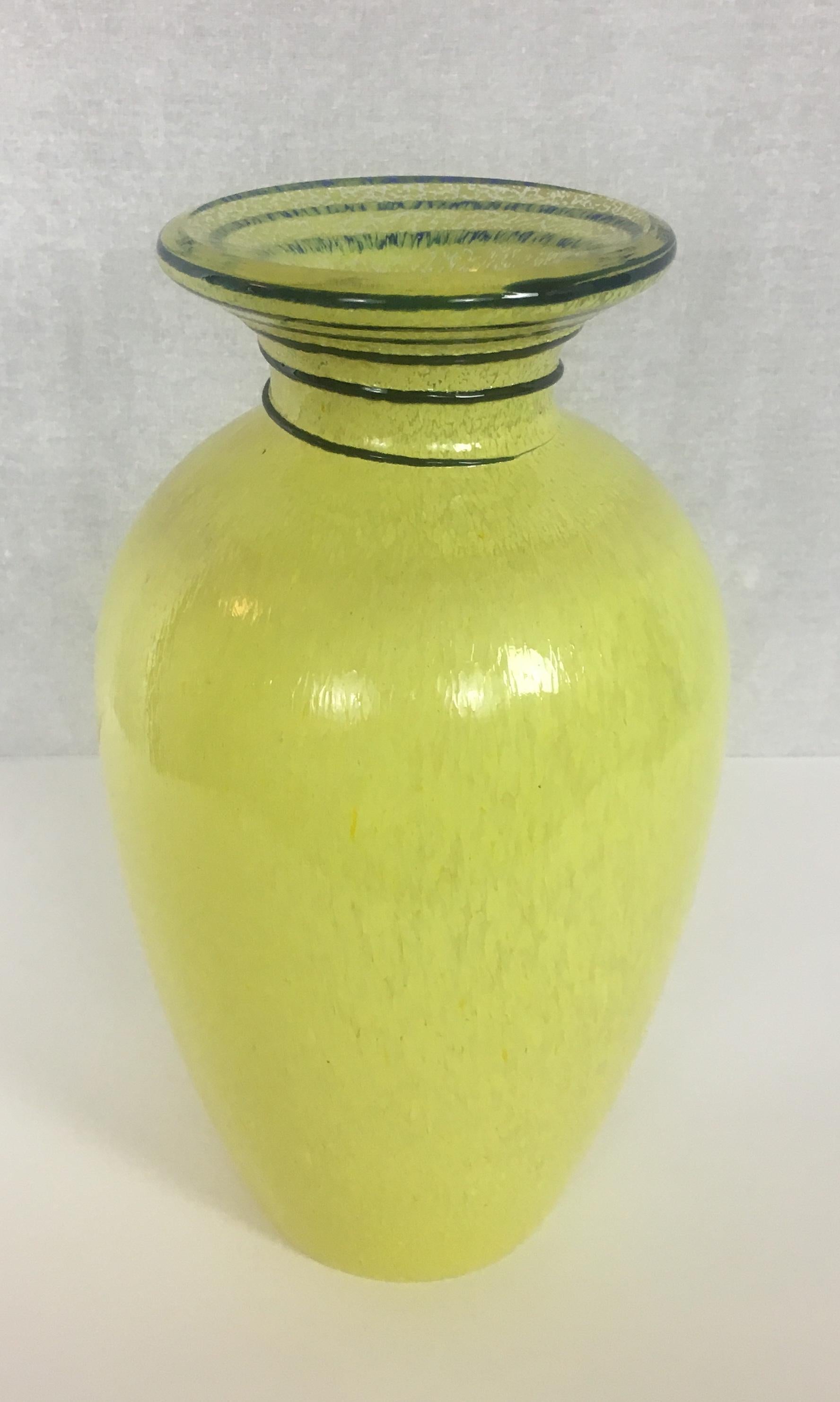 French Hand Blown Art Glass Vase attributed to Legras 3