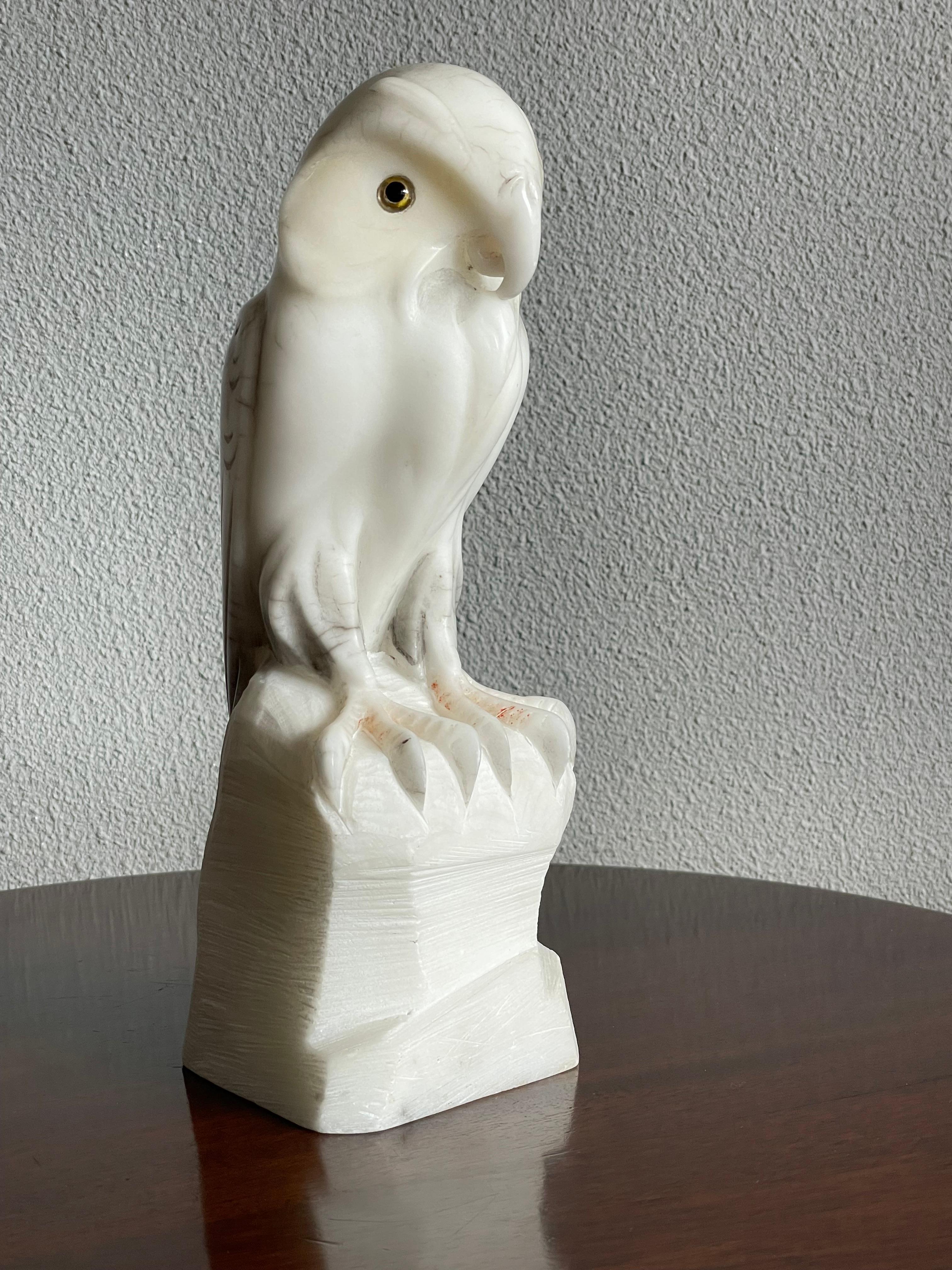 alabaster owl figurine