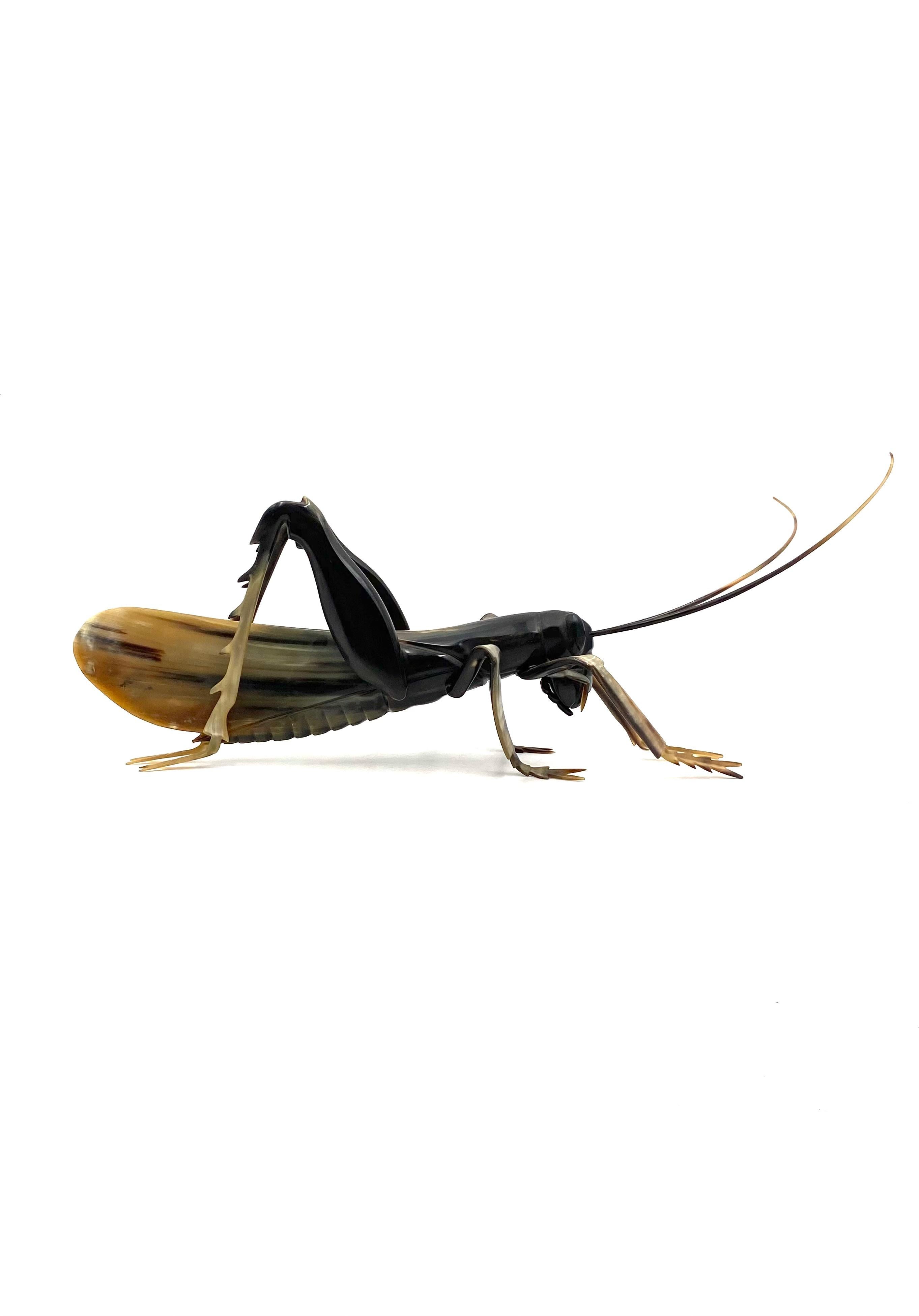 Saltamontes de cuerno artesanal de mediados de siglo, Francia, años 60 Cuerno en venta