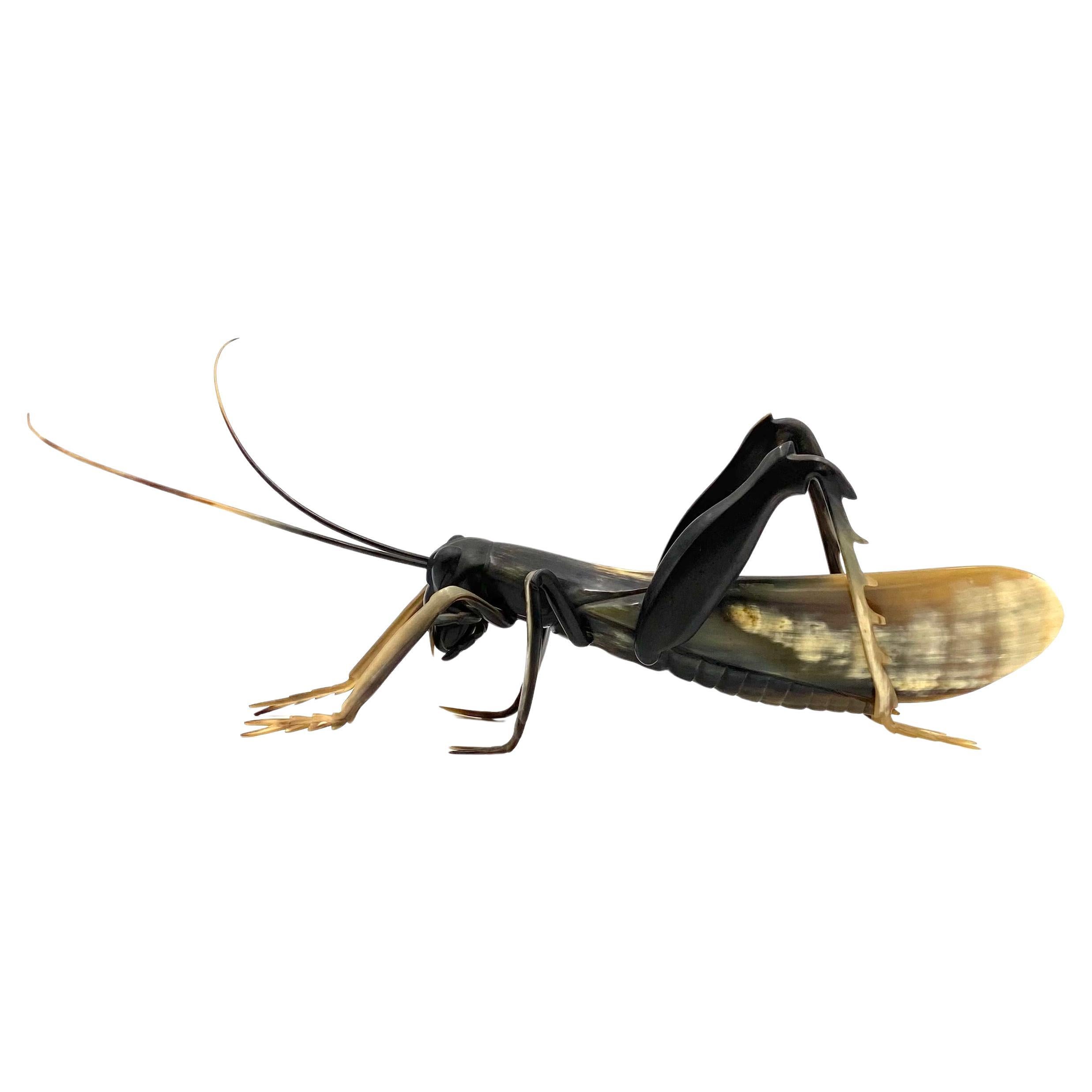 Saltamontes de cuerno artesanal de mediados de siglo, Francia, años 60 en venta