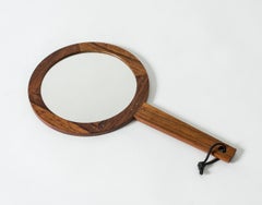 Midcentury Hand Mirror by Uno & Östen Kristiansson