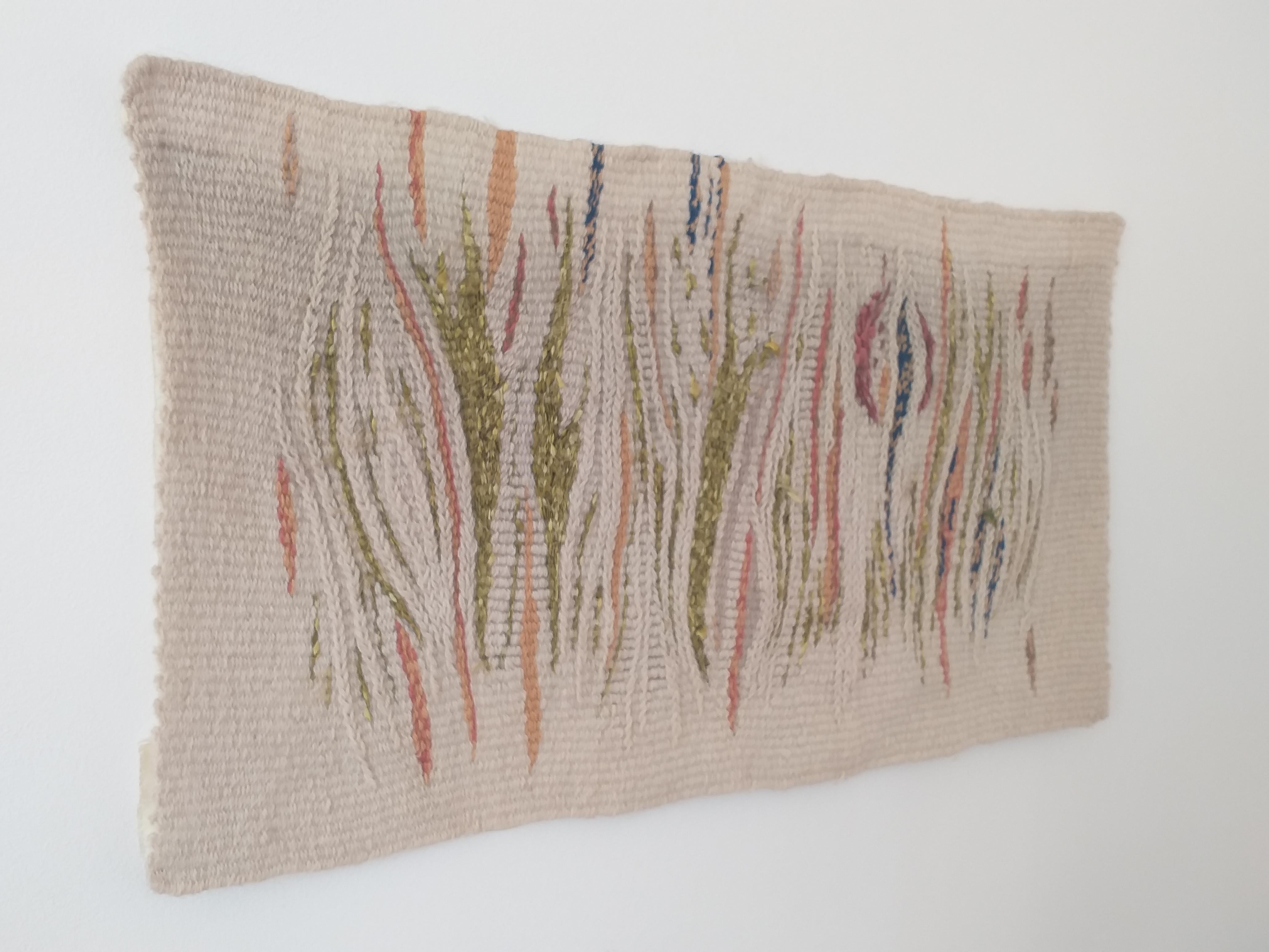 Hand-Woven Midcentury Handmade Wall Tapestry, Denmark, 1970s