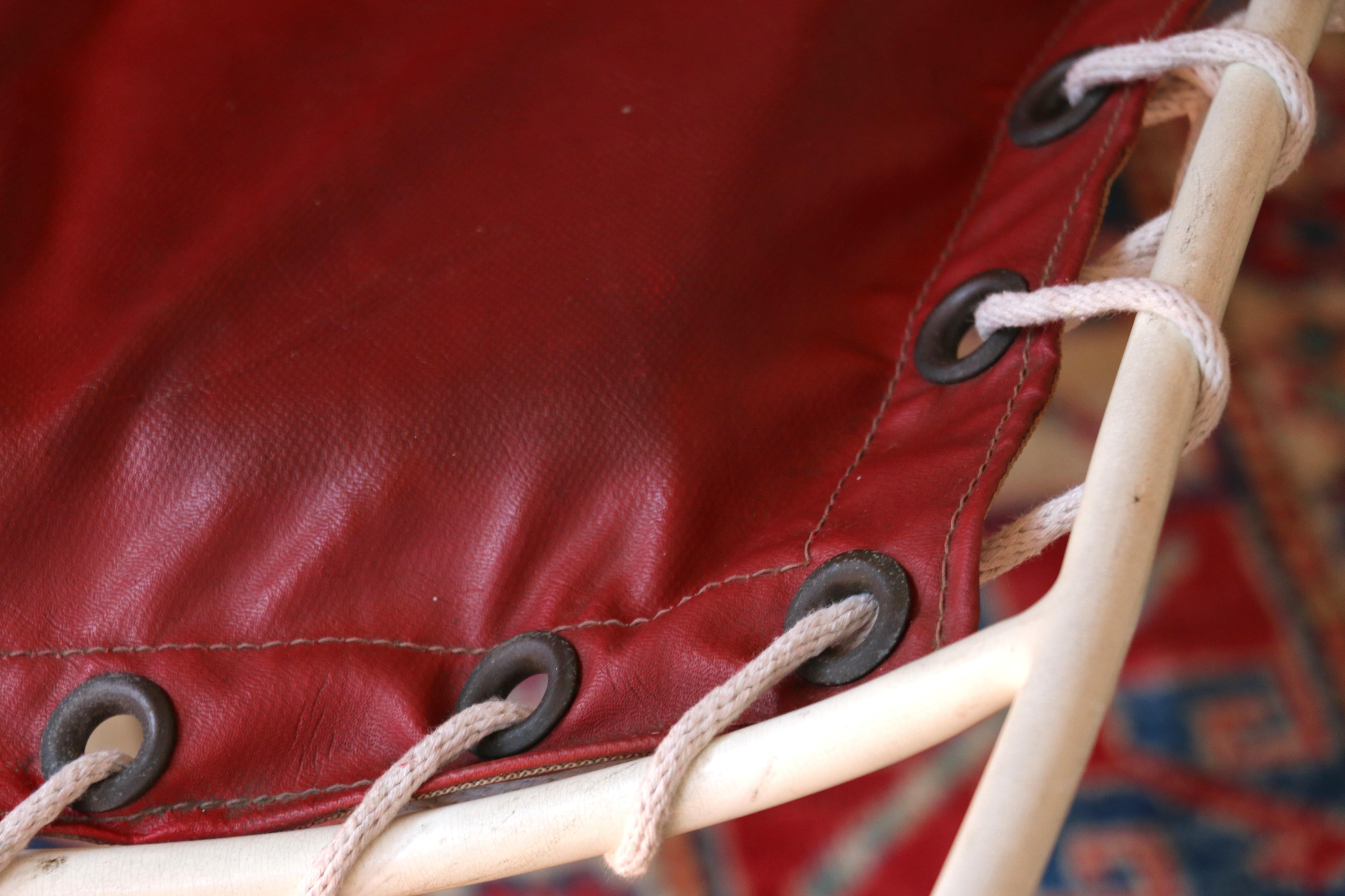Chaise à feuilles suspendue du milieu du siècle par Rupert Oliver en vente 6