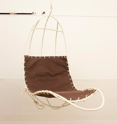 Midcentury Hanging Leaf Chair by Rupert Oliver