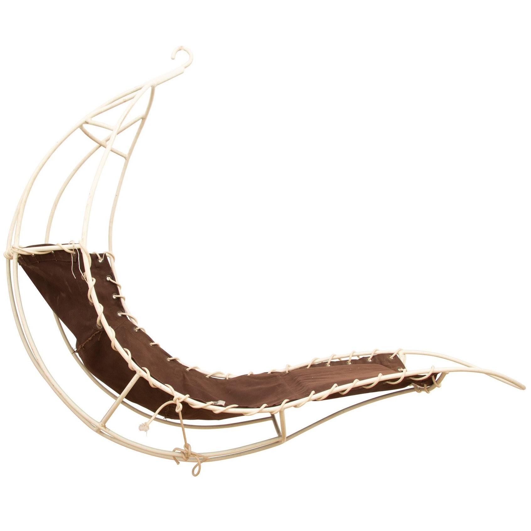 Midcentury Hanging Leaf Chair by Rupert Oliver For Sale