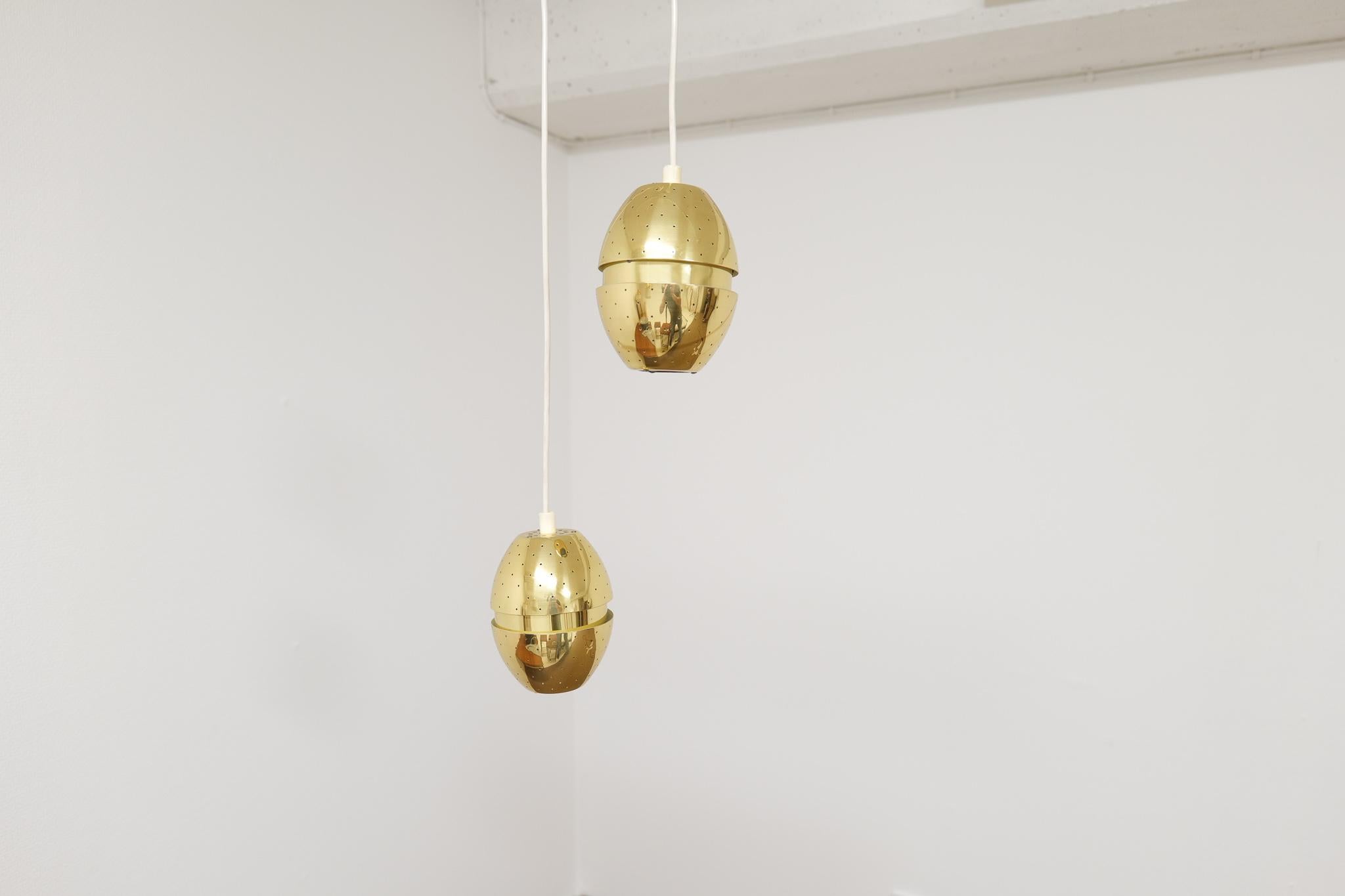 Ottone Coppia di pendenti a forma di 
