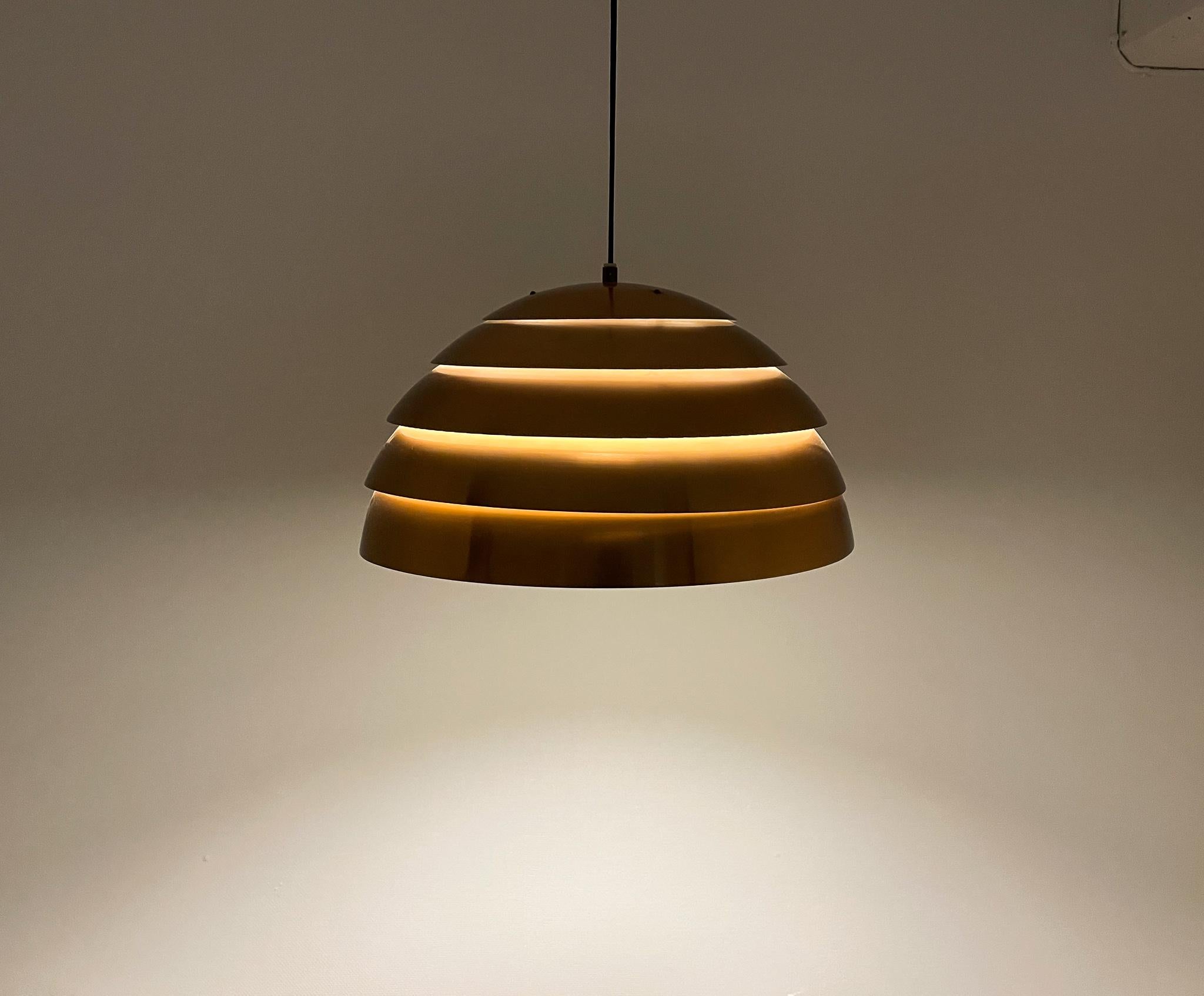 Midcentury Hans-Agne Jakobsson T325/450 Copper Ceiling Lamp, Sweden, 1960s For Sale 9