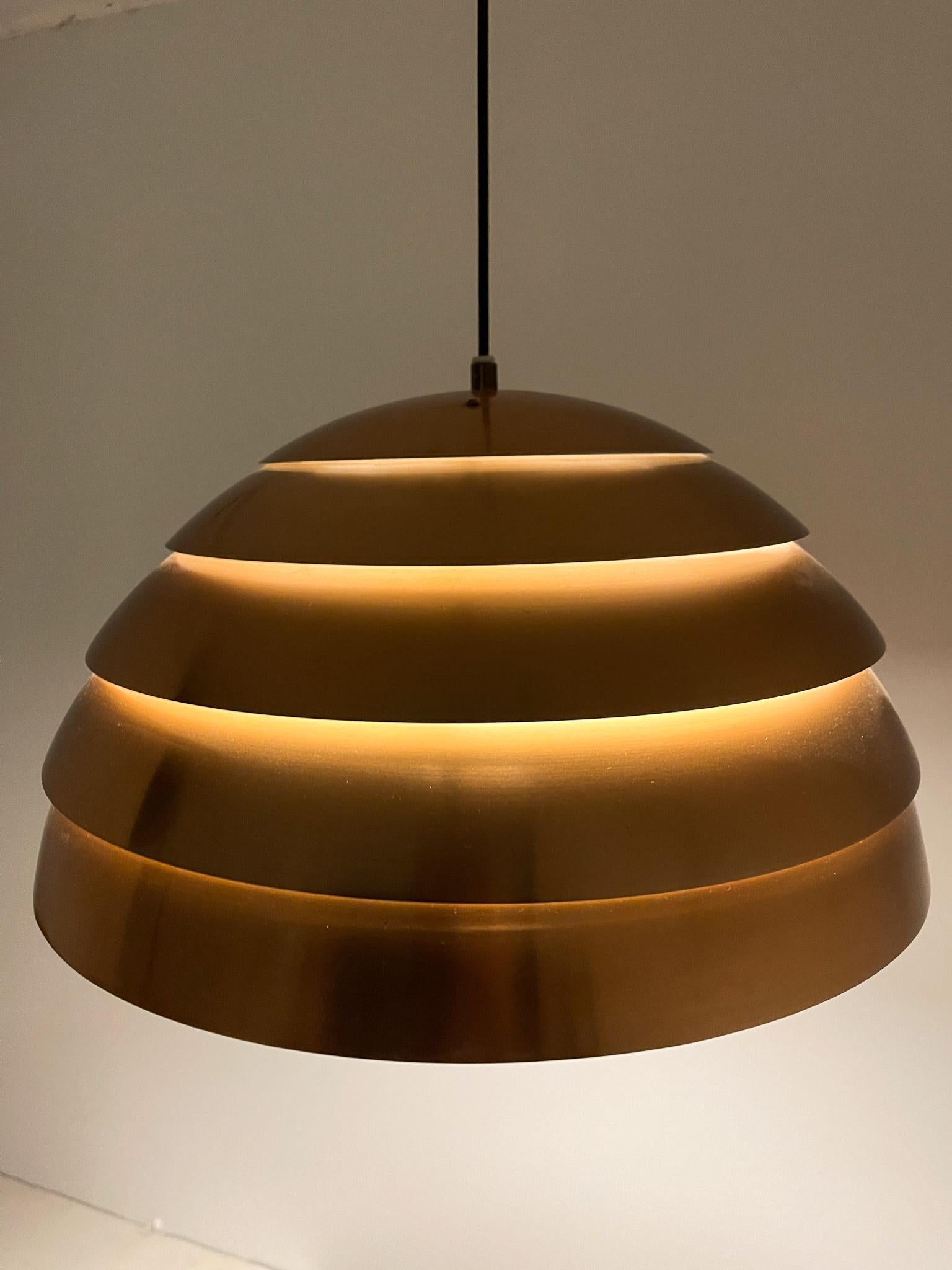 Midcentury Hans-Agne Jakobsson T325/450 Copper Ceiling Lamp, Sweden, 1960s For Sale 10