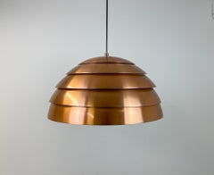 Midcentury Hans-Agne Jakobsson T325/450 Copper Ceiling Lamp, Sweden, 1960s