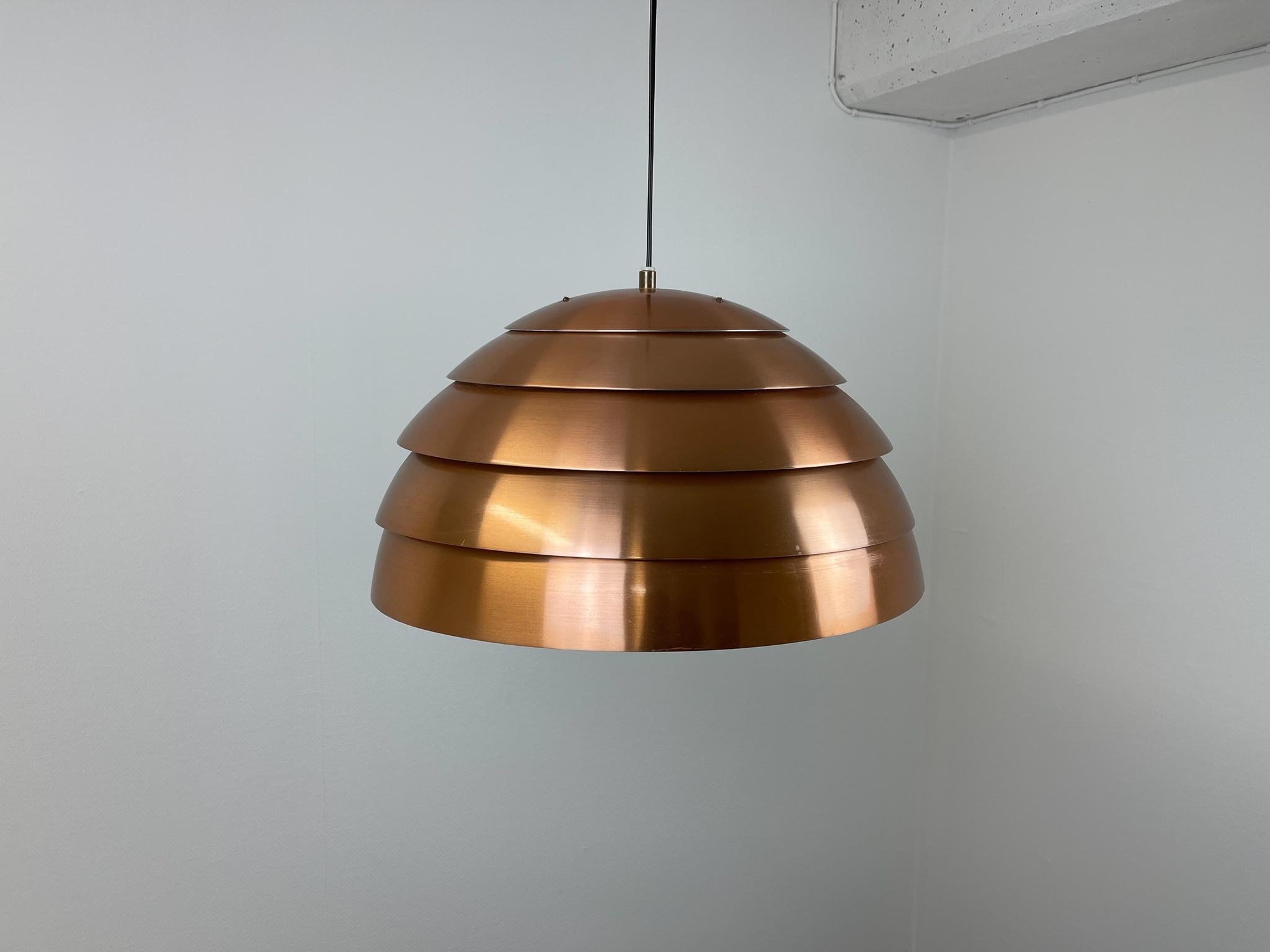 Midcentury Hans-Agne Jakobsson T325/450 Copper Ceiling Lamp, Sweden, 1960s For Sale 1