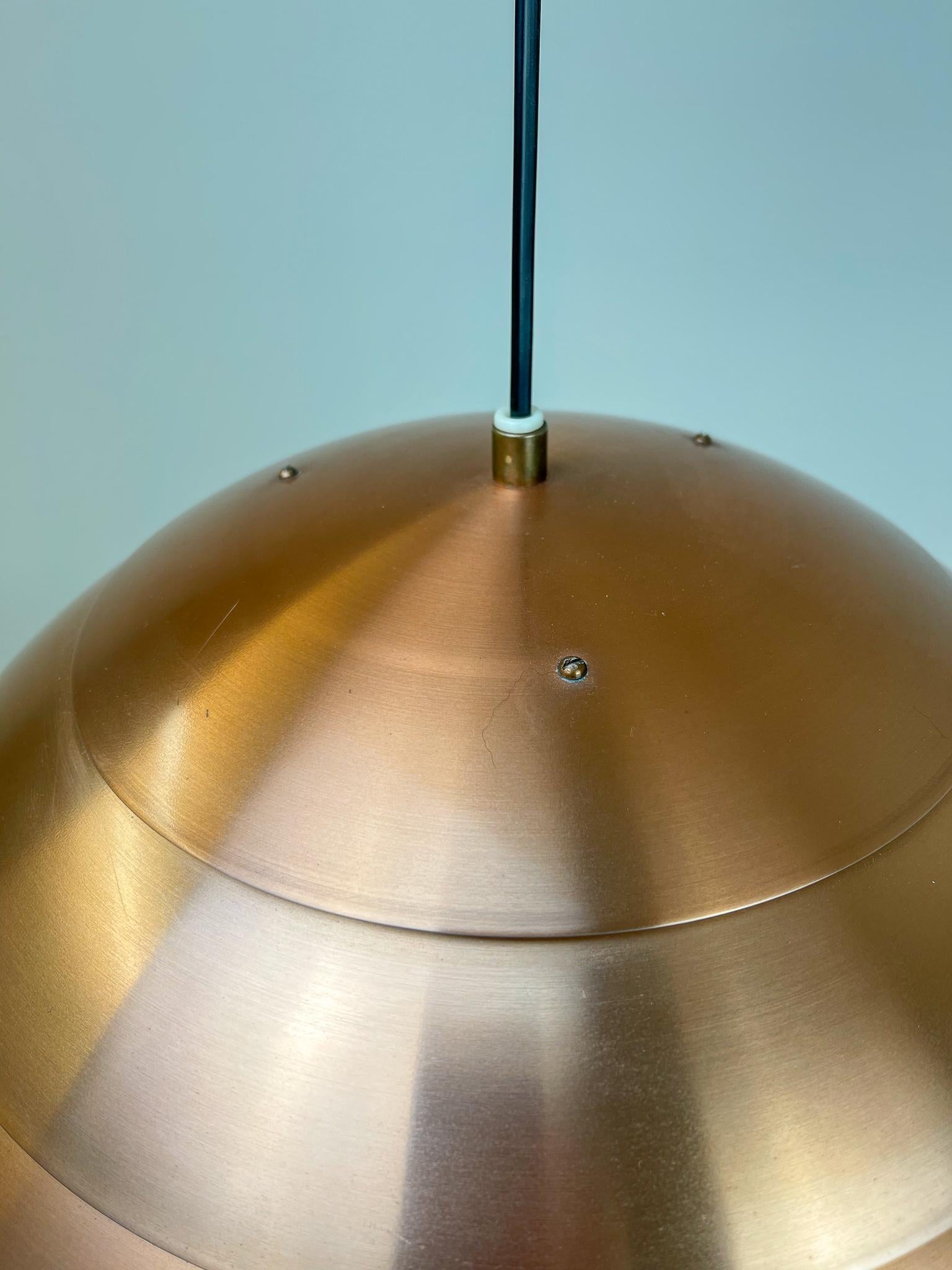 Midcentury Hans-Agne Jakobsson T325/450 Copper Ceiling Lamp, Sweden, 1960s For Sale 2