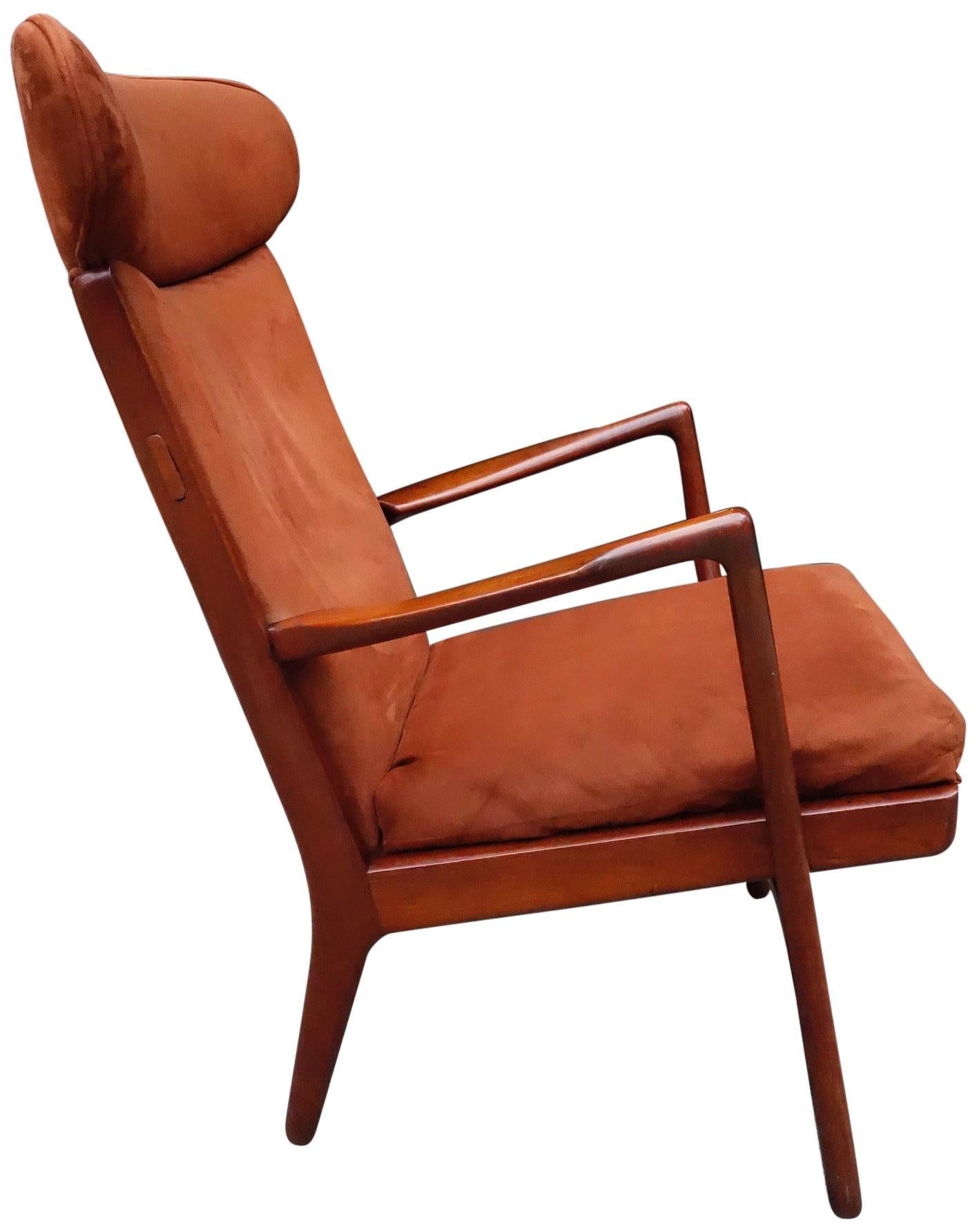 Teck Superbe fauteuil de salon Midcentury Hans Wegner en vente