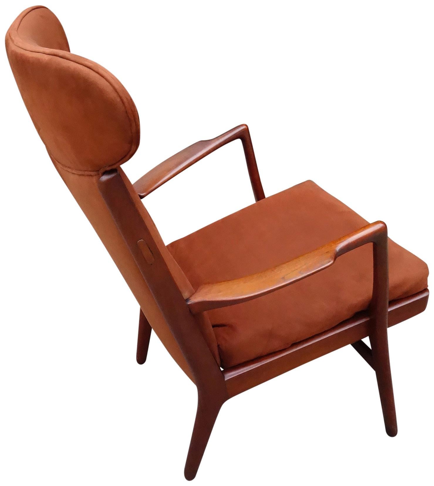 Hervorragender Hans Wegner Lounge Chair aus der Jahrhundertmitte im Angebot