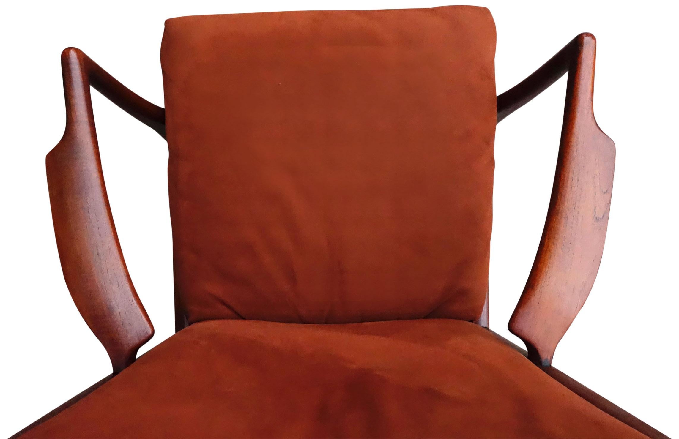 Superb Midcentury Hans Wegner Lounge Chair For Sale 1