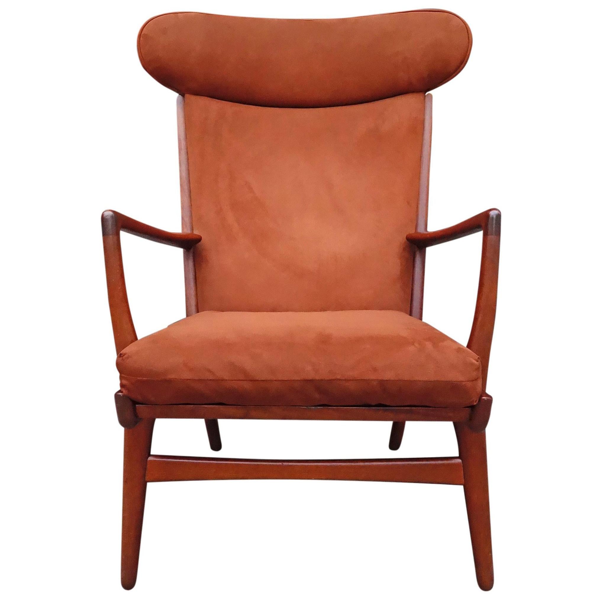 Midcentury Hans Wegner J. Lounge Chair Model AP-15