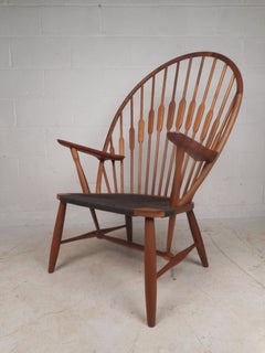 Midcentury Hans Wegner Style Peacock Chair