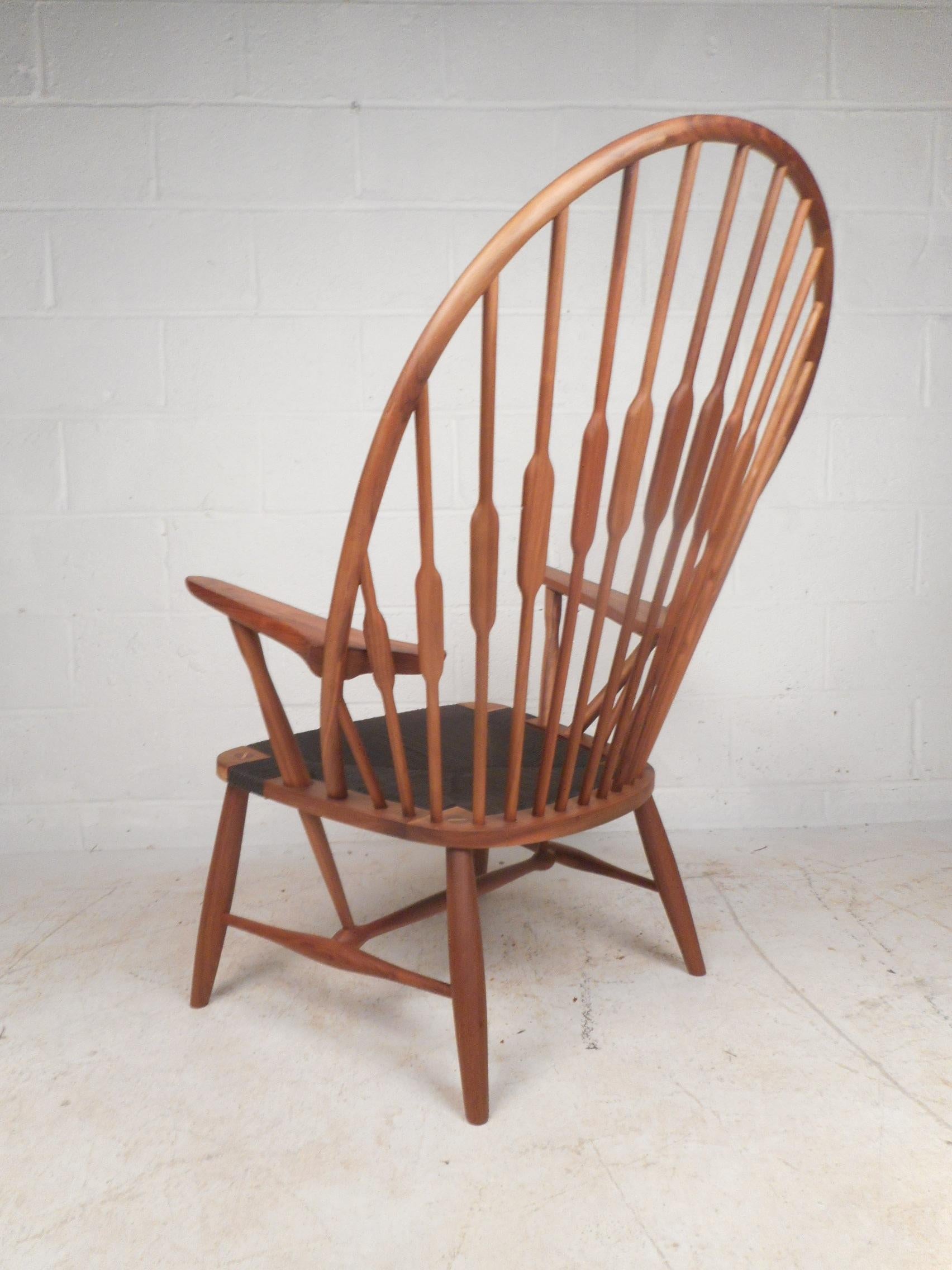 Mid-Century Modern Midcentury Hans Wegner Style Peacock Chair