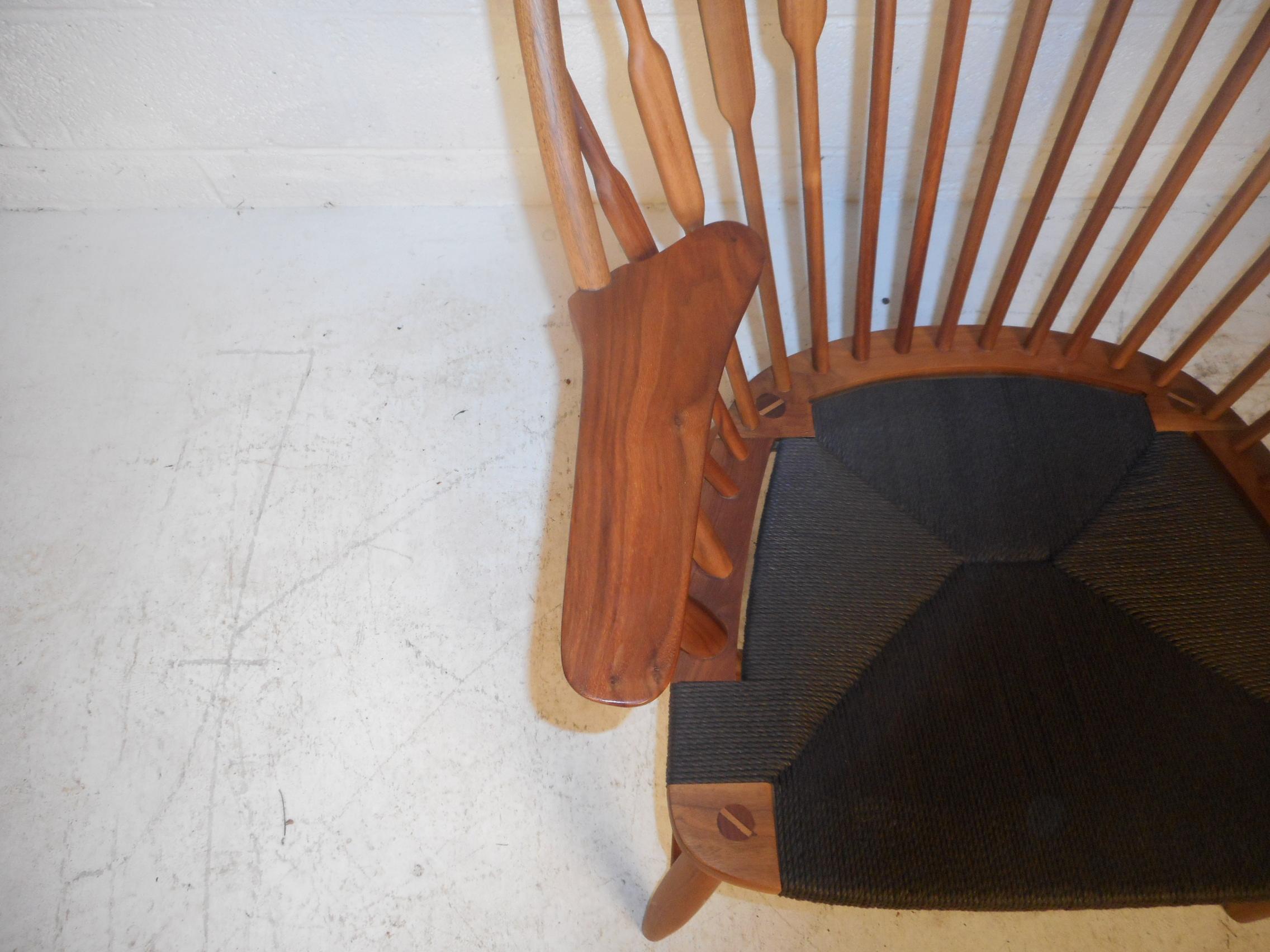 Midcentury Hans Wegner Style Peacock Chair 3