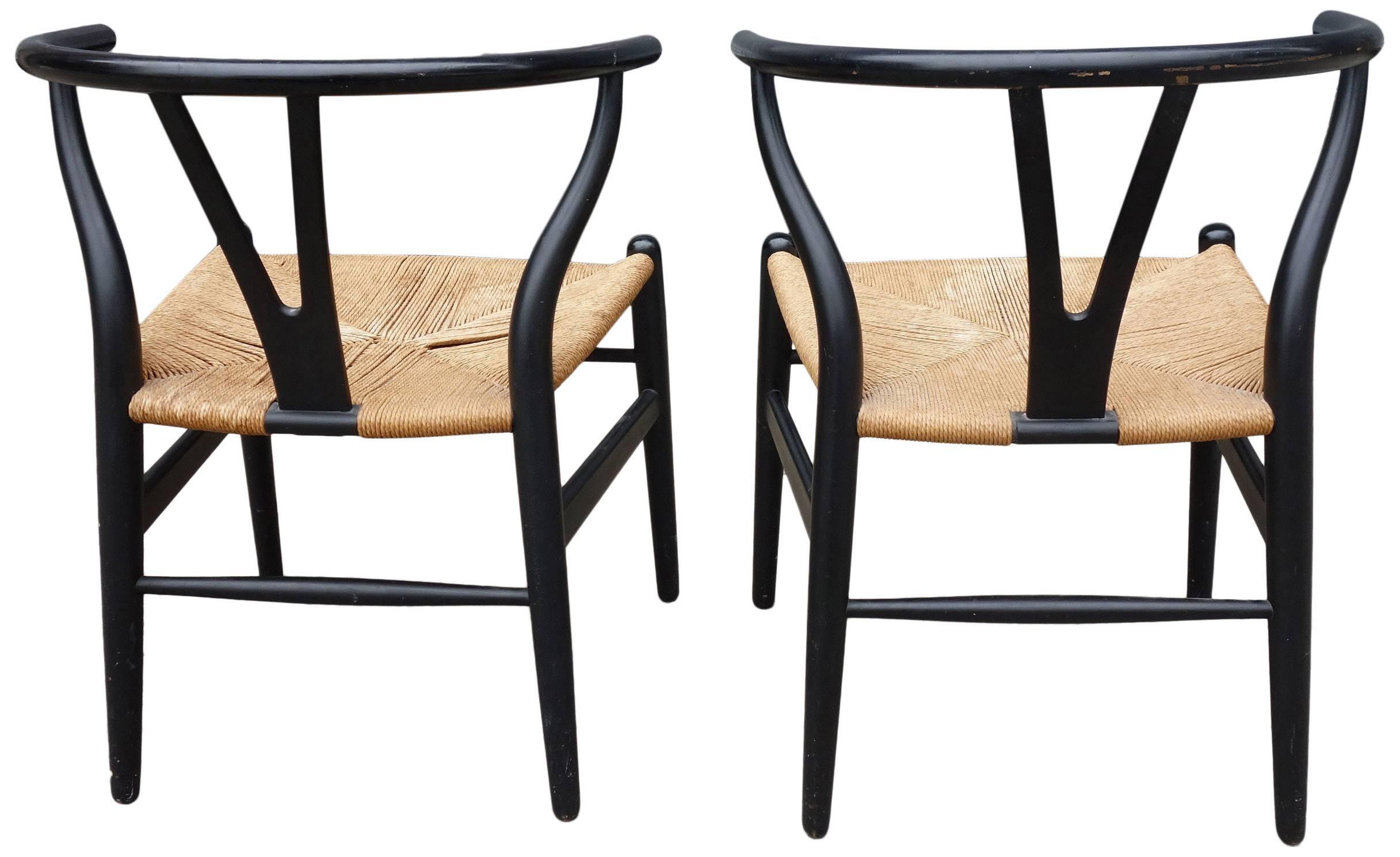Danish Midcentury Hans Wegner Wishbone Chairs
