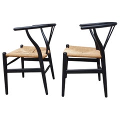 Midcentury Hans Wegner Wishbone Chairs