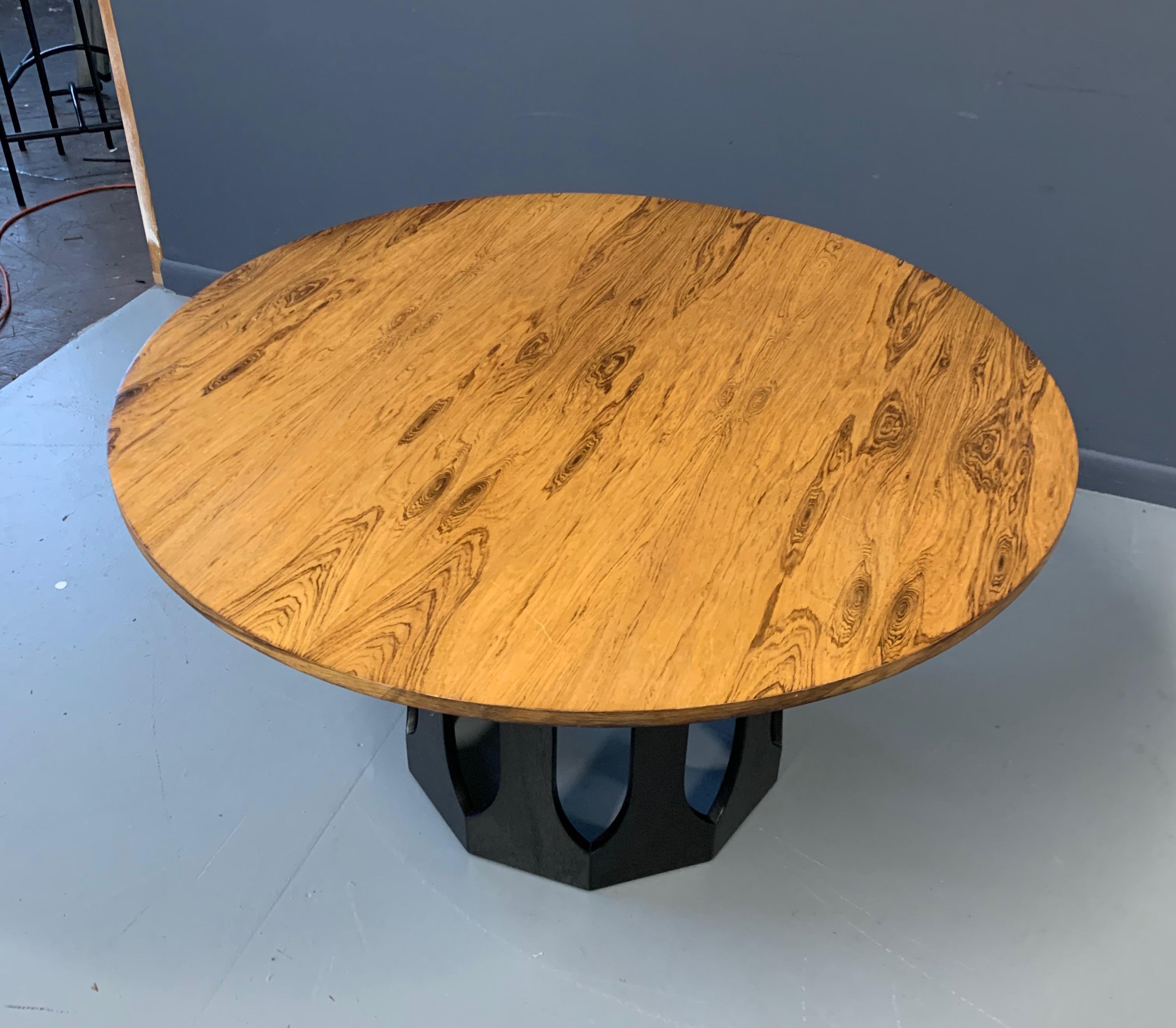 North American Midcentury Harvey Probber Game / Breakfast Table with Rosewood Top