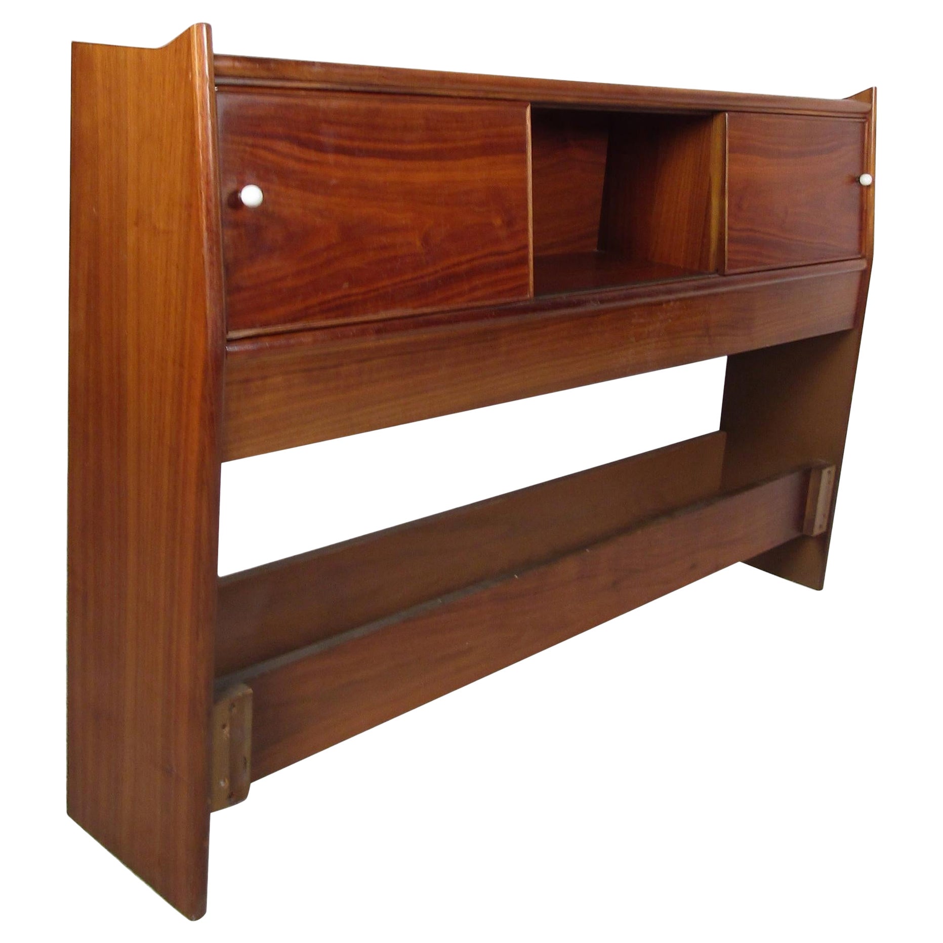 Testiera Midcentury con contenitore di Drexel