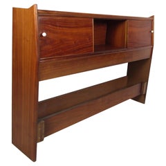 Testiera Midcentury con contenitore di Drexel