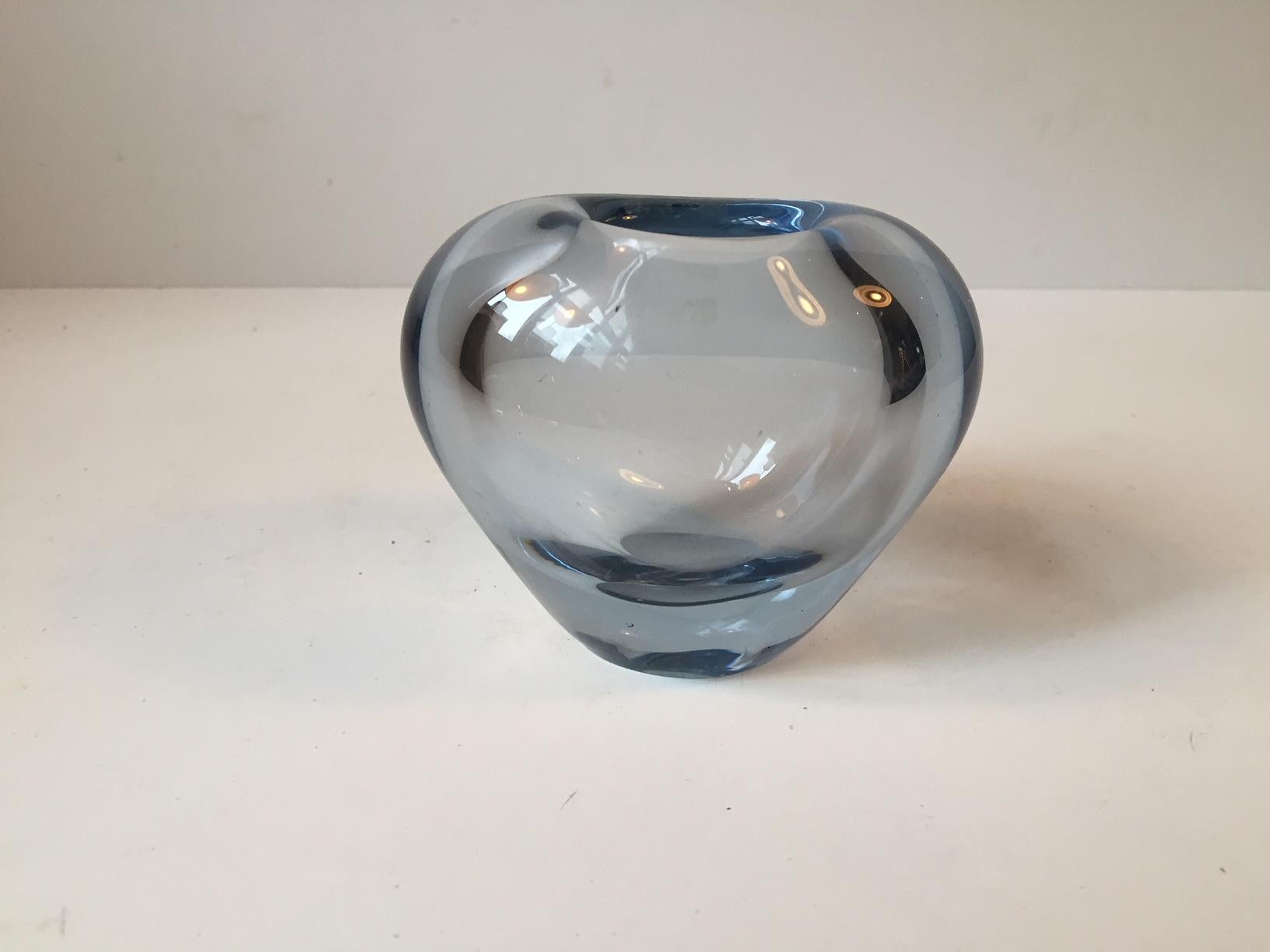 Midcentury Heart and Ball Vase by Per Lütken for Holmegaard, 1960s, Set of 2 In Good Condition In Esbjerg, DK