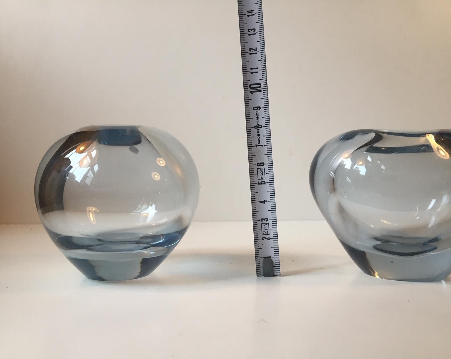 Mid-20th Century Midcentury Heart and Ball Vase by Per Lütken for Holmegaard, 1960s, Set of 2