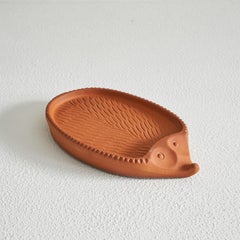 Midcentury 'Hedgehog' Bowl in Terracotta