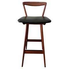 Midcentury Henry Rosengren Hansen Teak Barstool