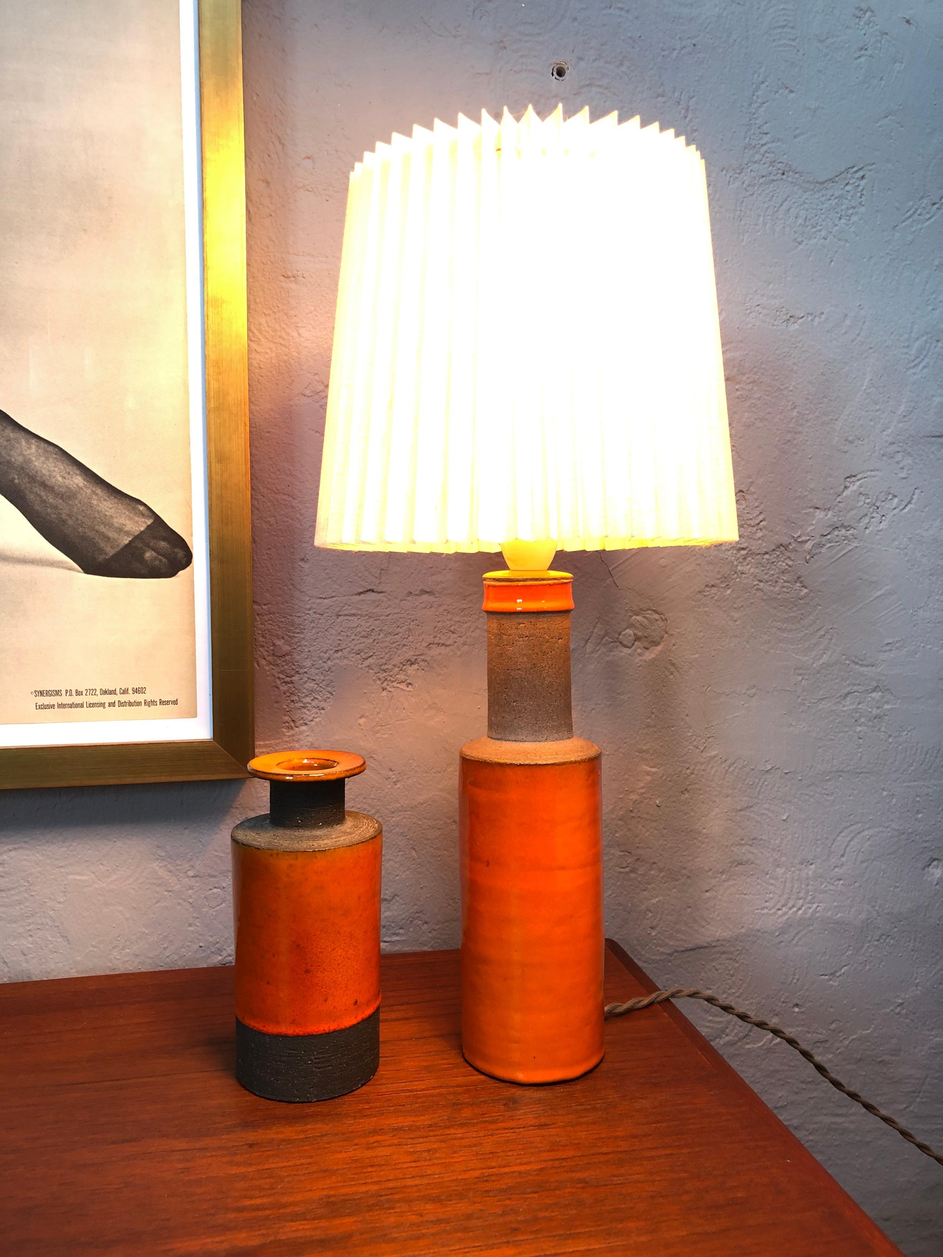 Midcentury Herman A. Kähler HAK Pottery Lamp 6