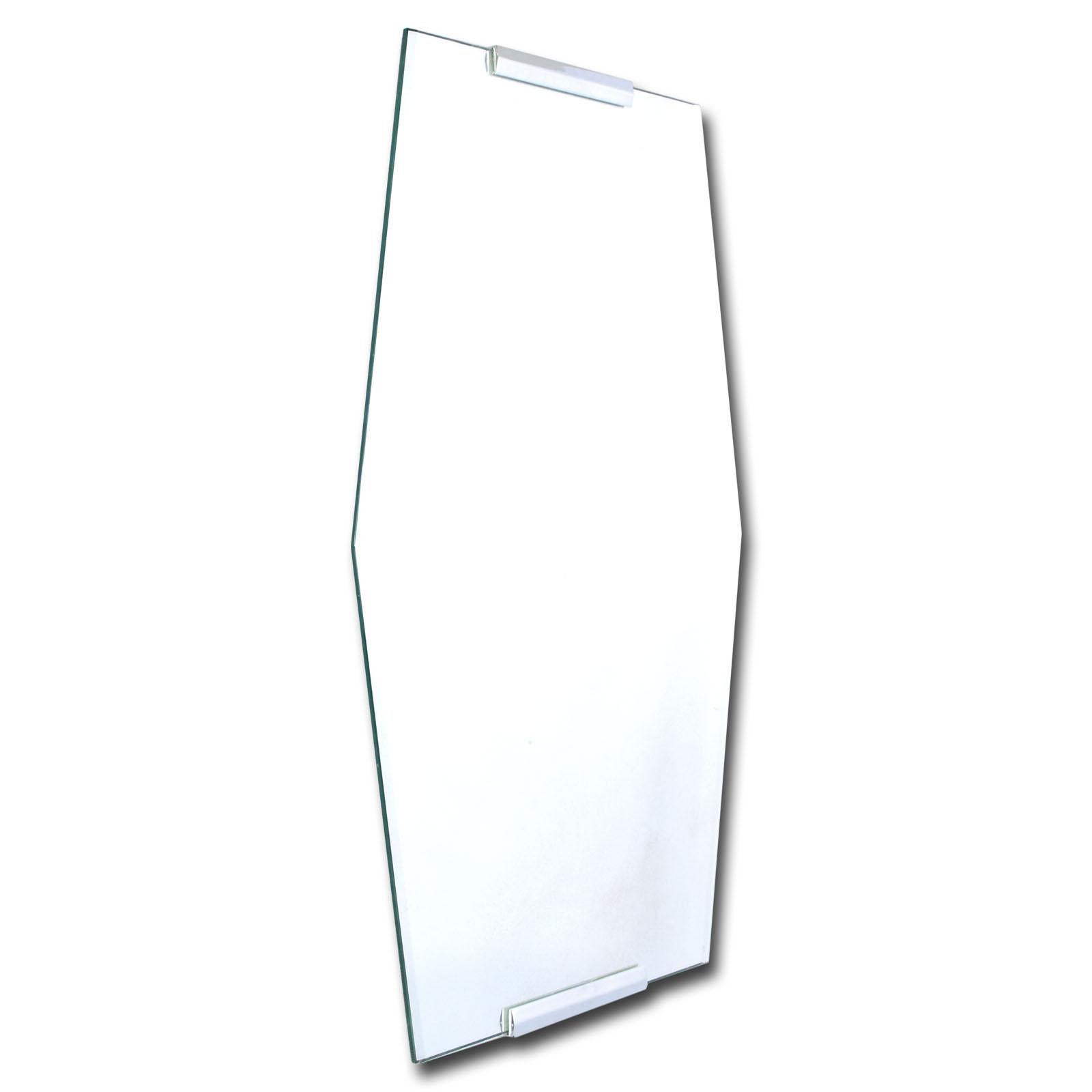 Fontana Arte Hexagon Wall Bevelled Mirror, Chrome Attacks, Excellent Conditions
Measures cm: H 73, W 50, D 3.

About the Author
Fontana Arte
Best known for its elegant and innovative vintage lighting pieces, the Milan-based firm Fontana Arte