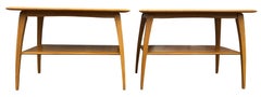 Midcentury Heywood Wakefield #1502 Maple Nightstands End Side Tables