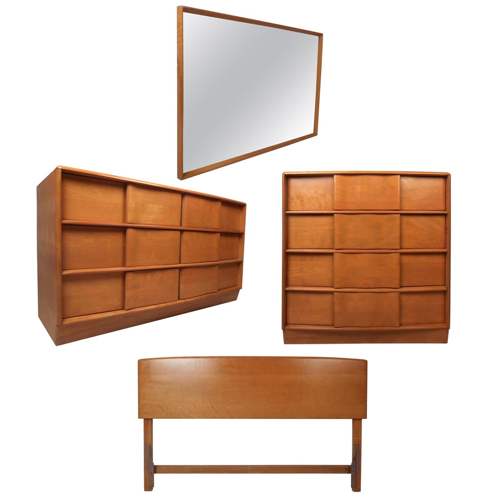 Midcentury Heywood Wakefield Bedroom Set